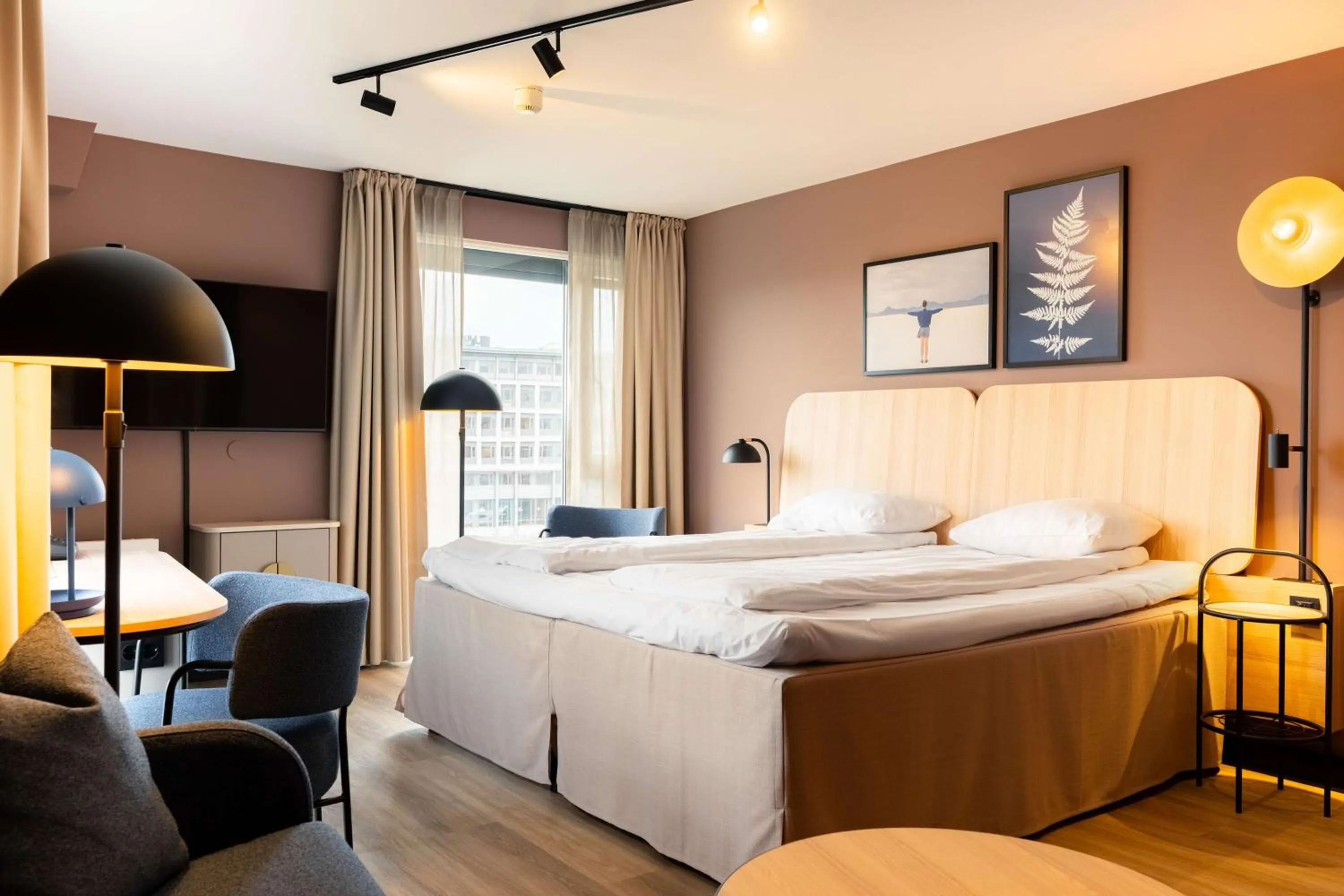 Bedroom, Bed in Scandic Nidelven