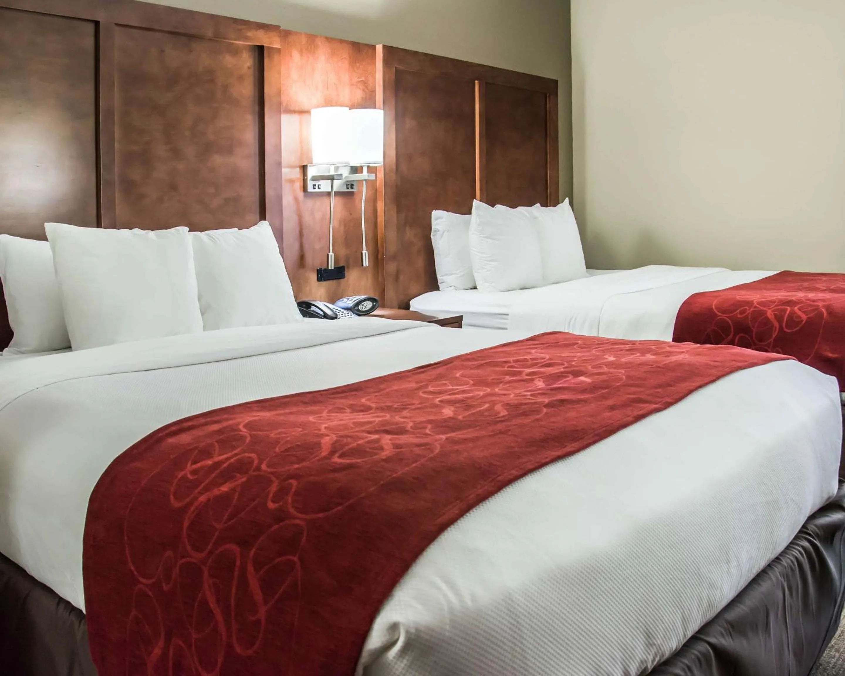 Bedroom, Bed in Comfort Suites University - Research Park