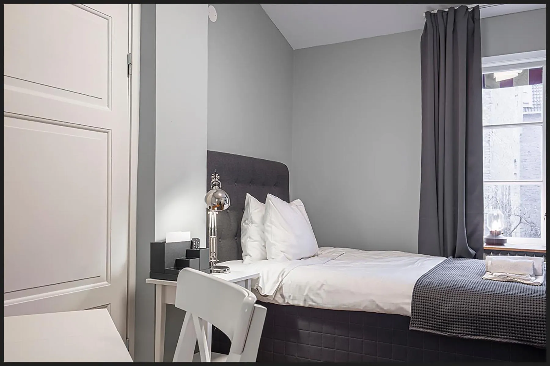 Bed in Continental Apartment Hotel Helsingborg