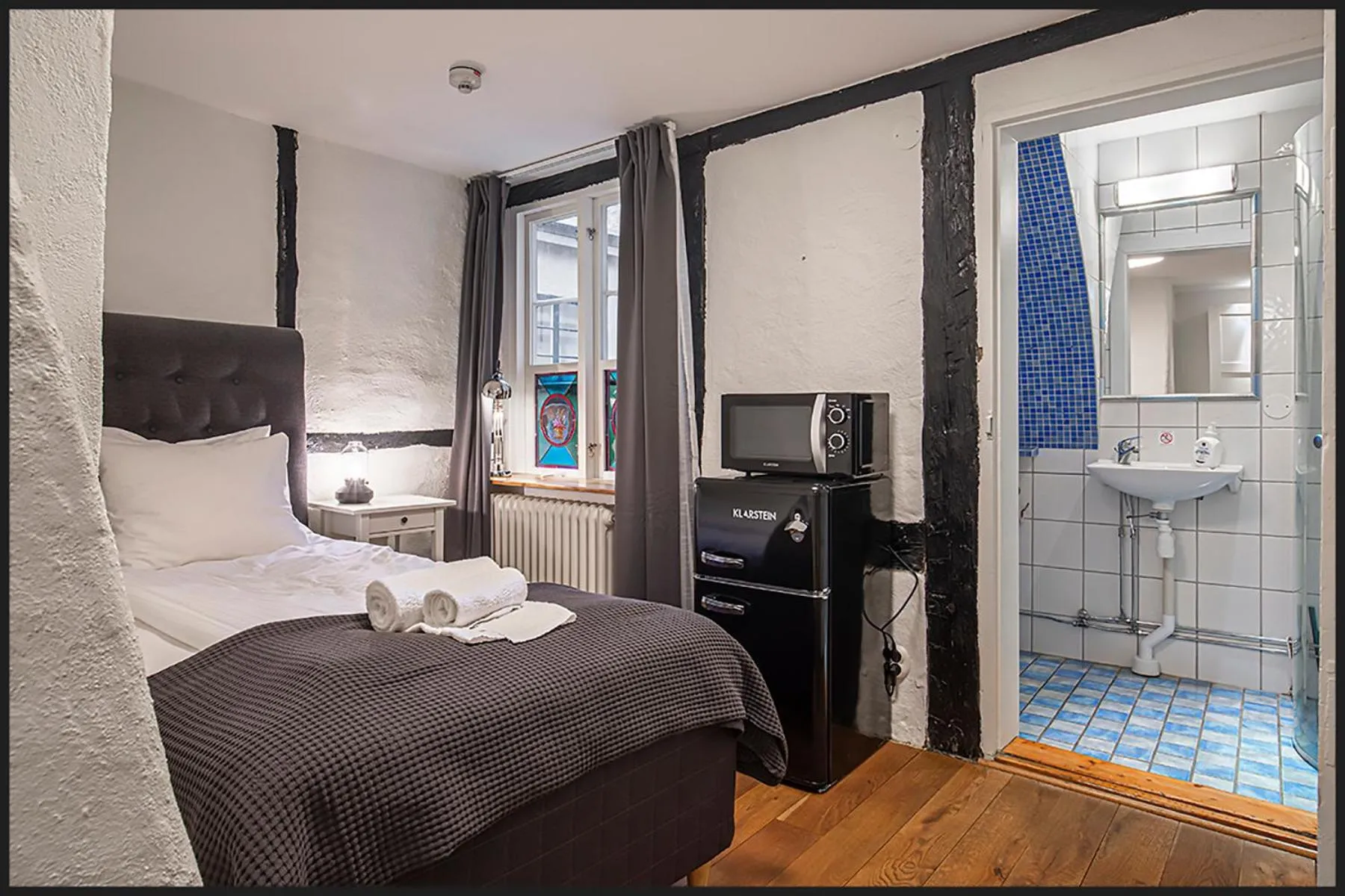 Bed in Continental Apartment Hotel Helsingborg