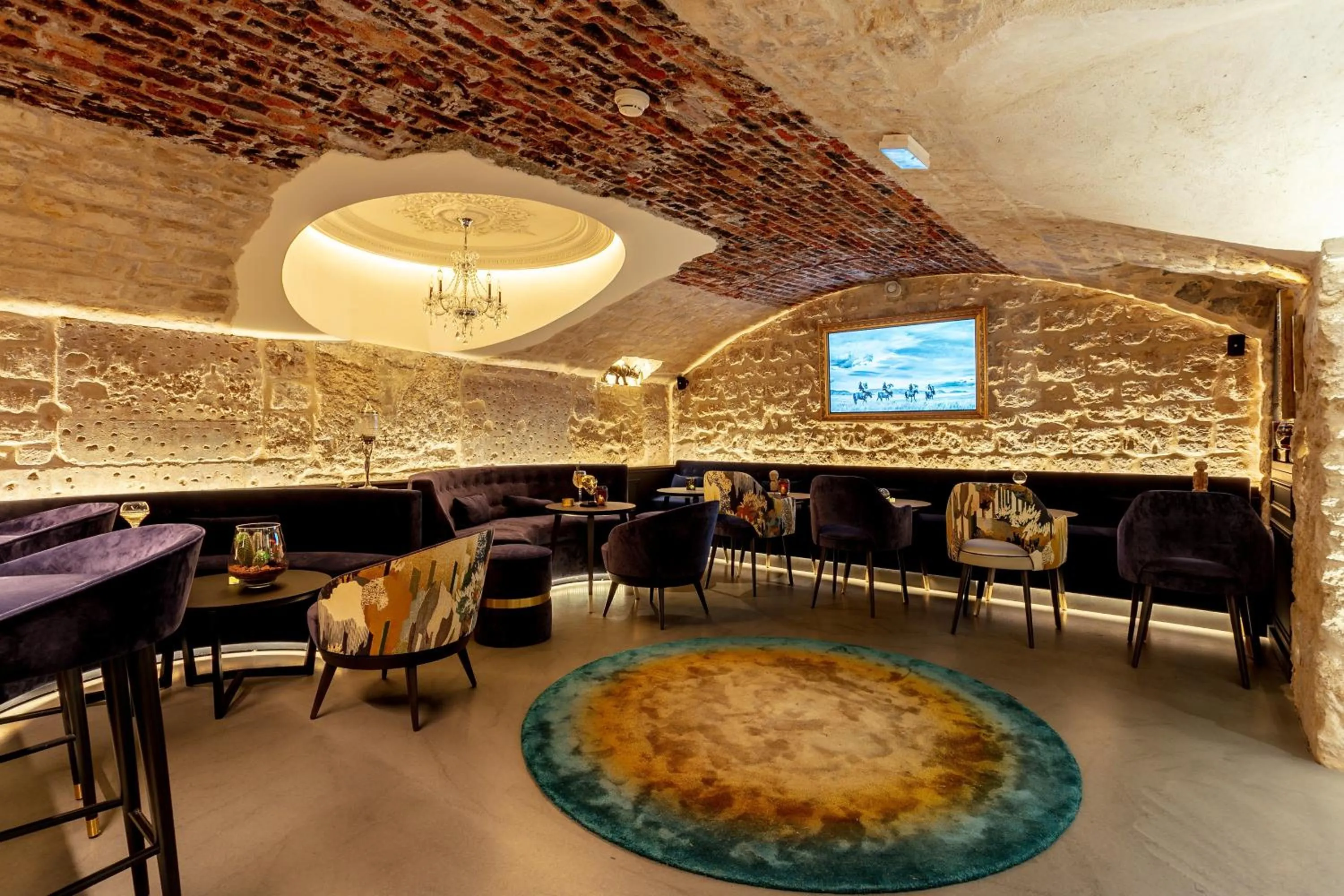 Lounge or bar in Hôtel Roi de Sicile - Rivoli