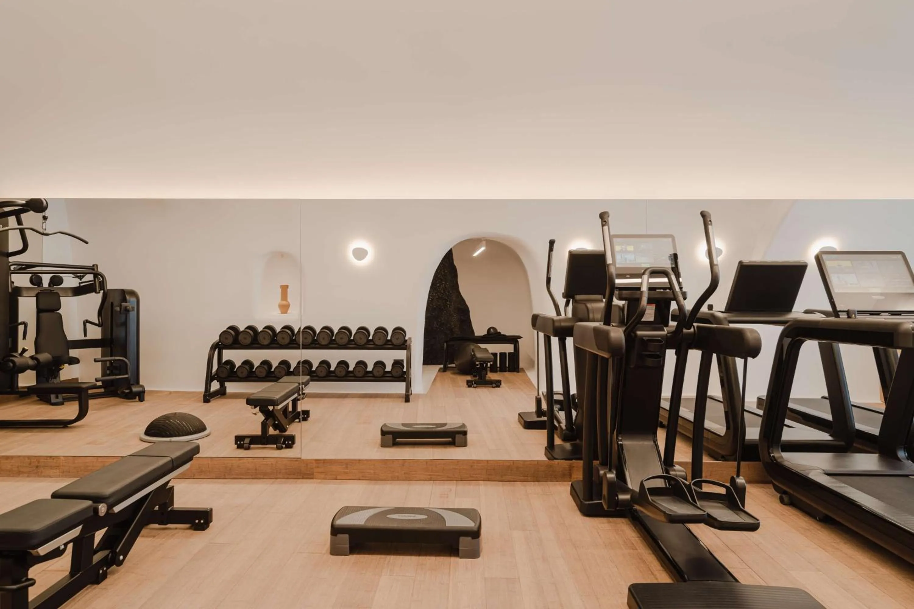 Fitness centre/facilities in Nobu Hotel Santorini