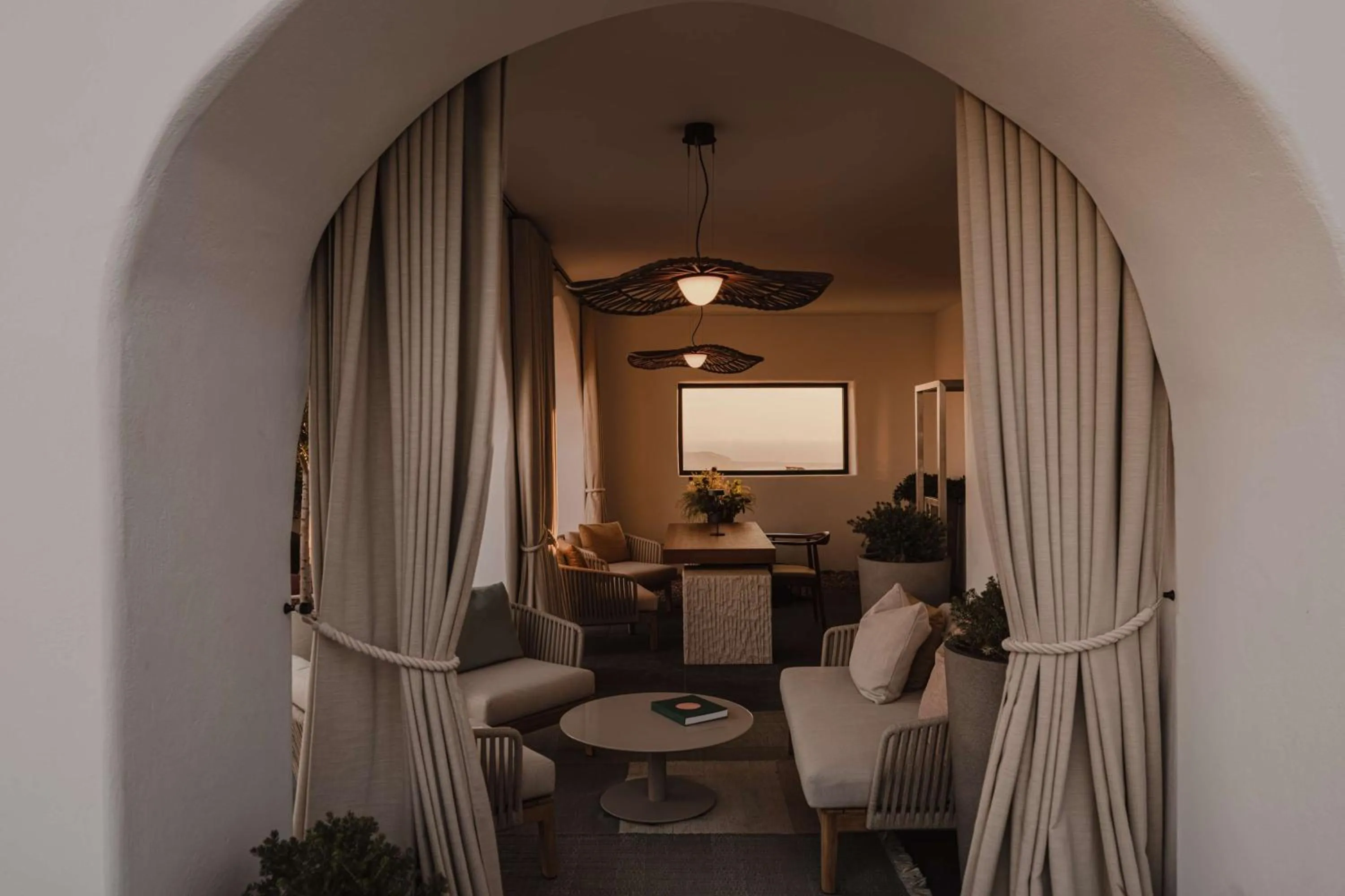 Lobby or reception in Nobu Hotel Santorini