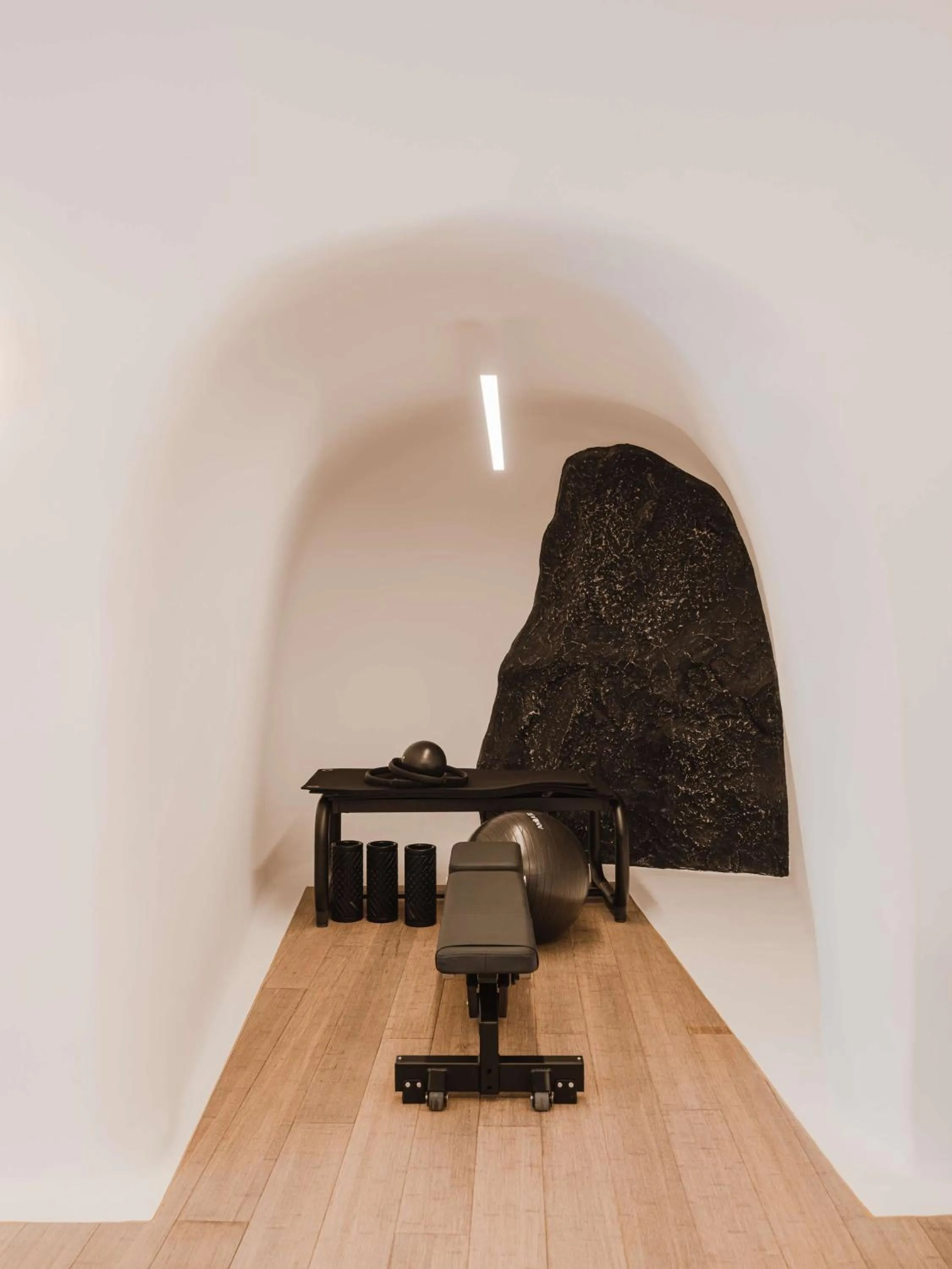 Fitness centre/facilities in Nobu Hotel Santorini