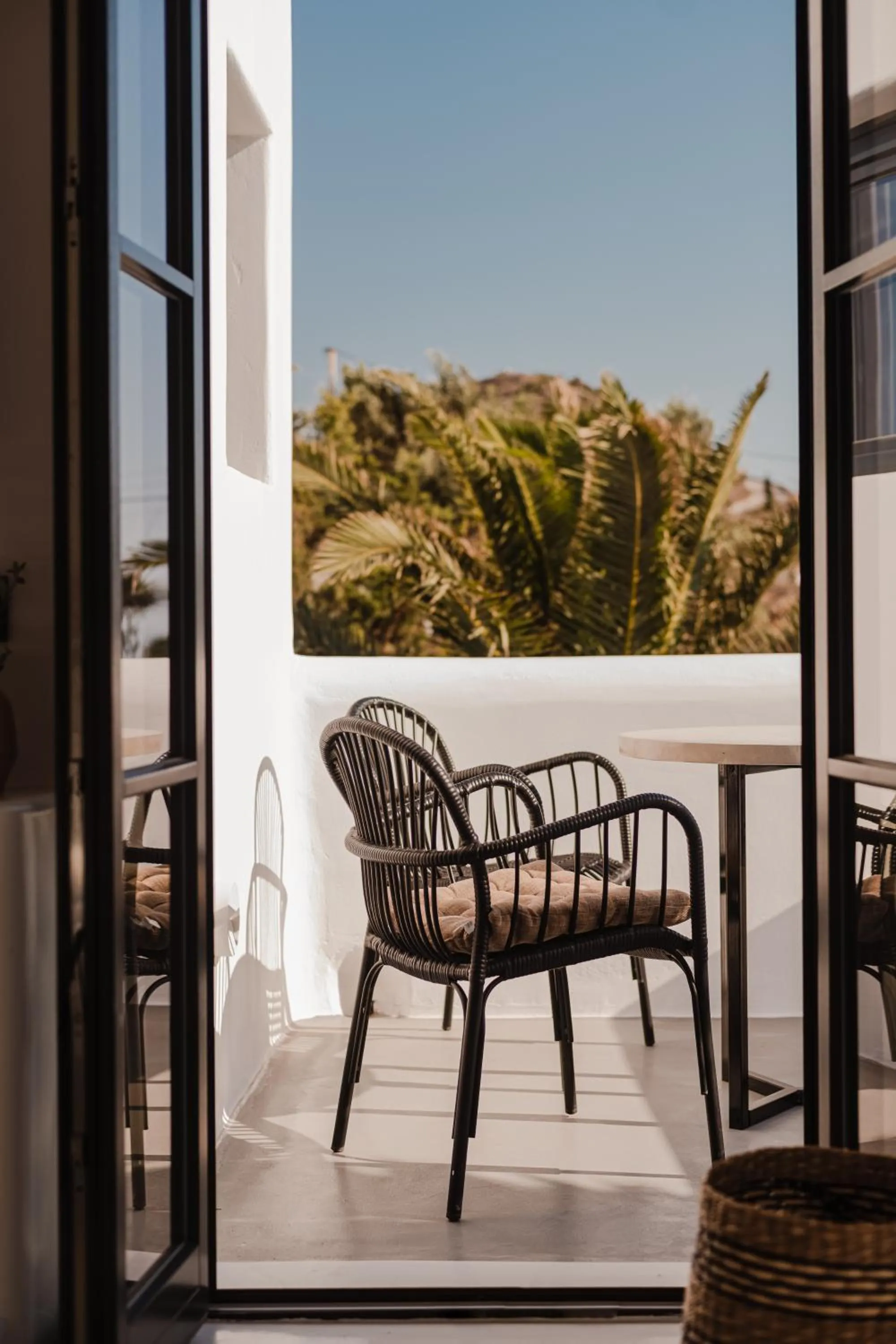 Patio in Nobu Hotel Santorini