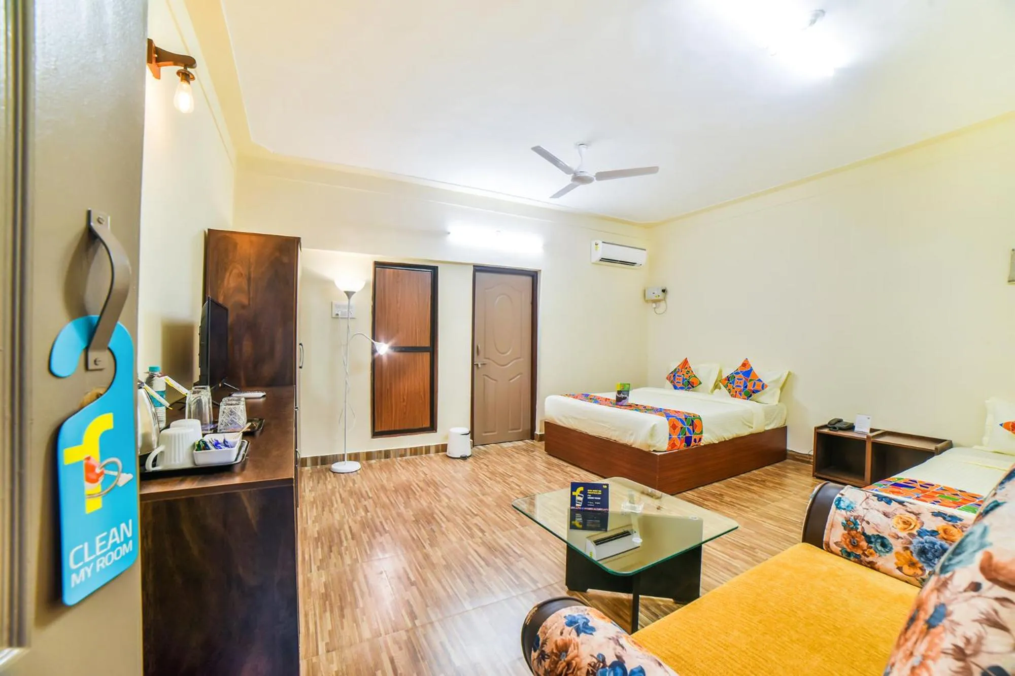 Bedroom, Bed in FabHotel K7 Trends With Pool, Calangute Beach