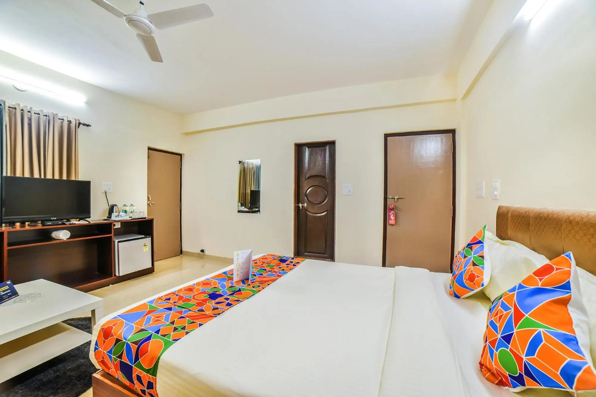 Bedroom, Bed in FabHotel K7 Trends With Pool, Calangute Beach