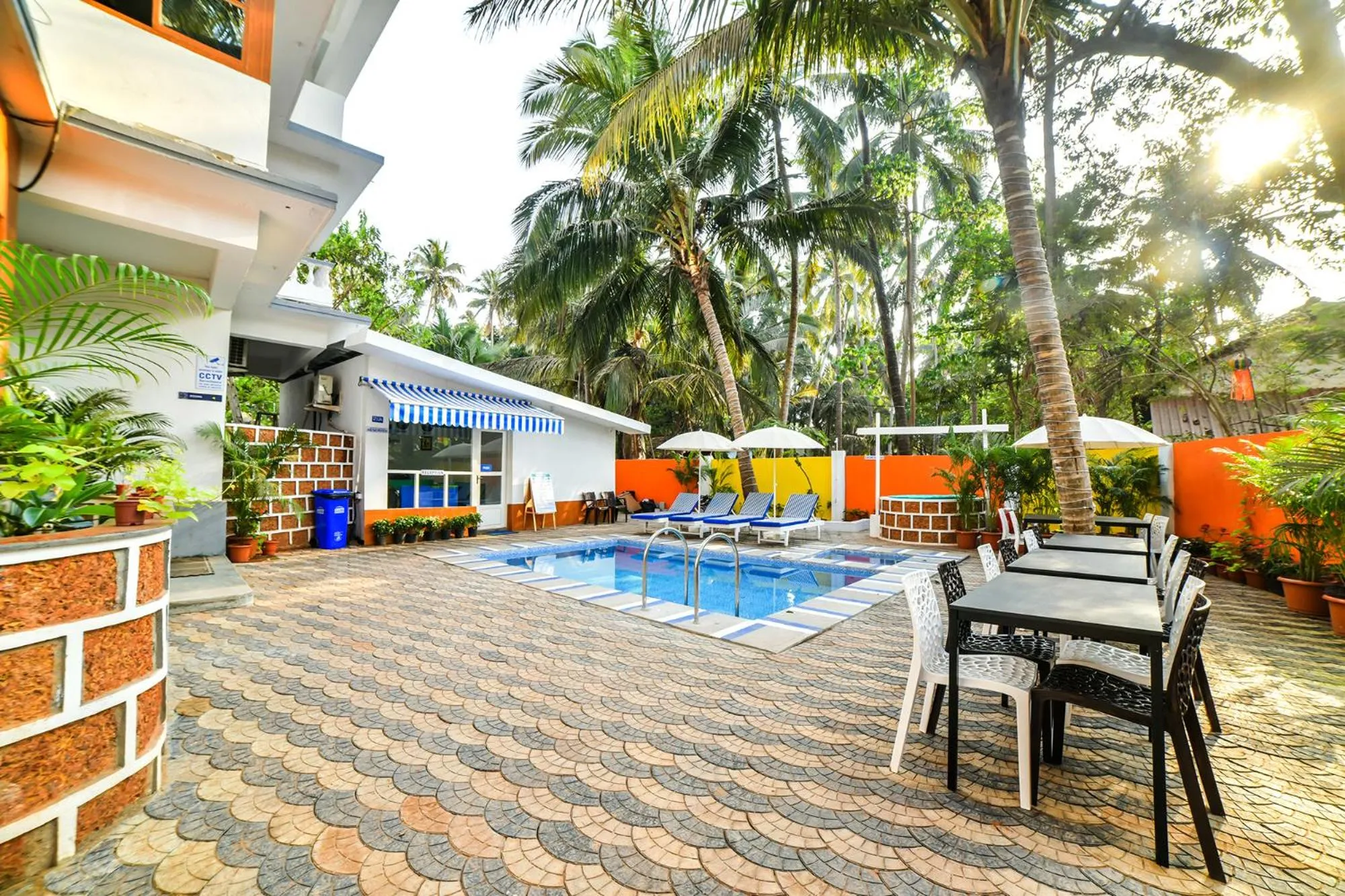 Swimming pool in FabHotel K7 Trends With Pool, Calangute Beach
