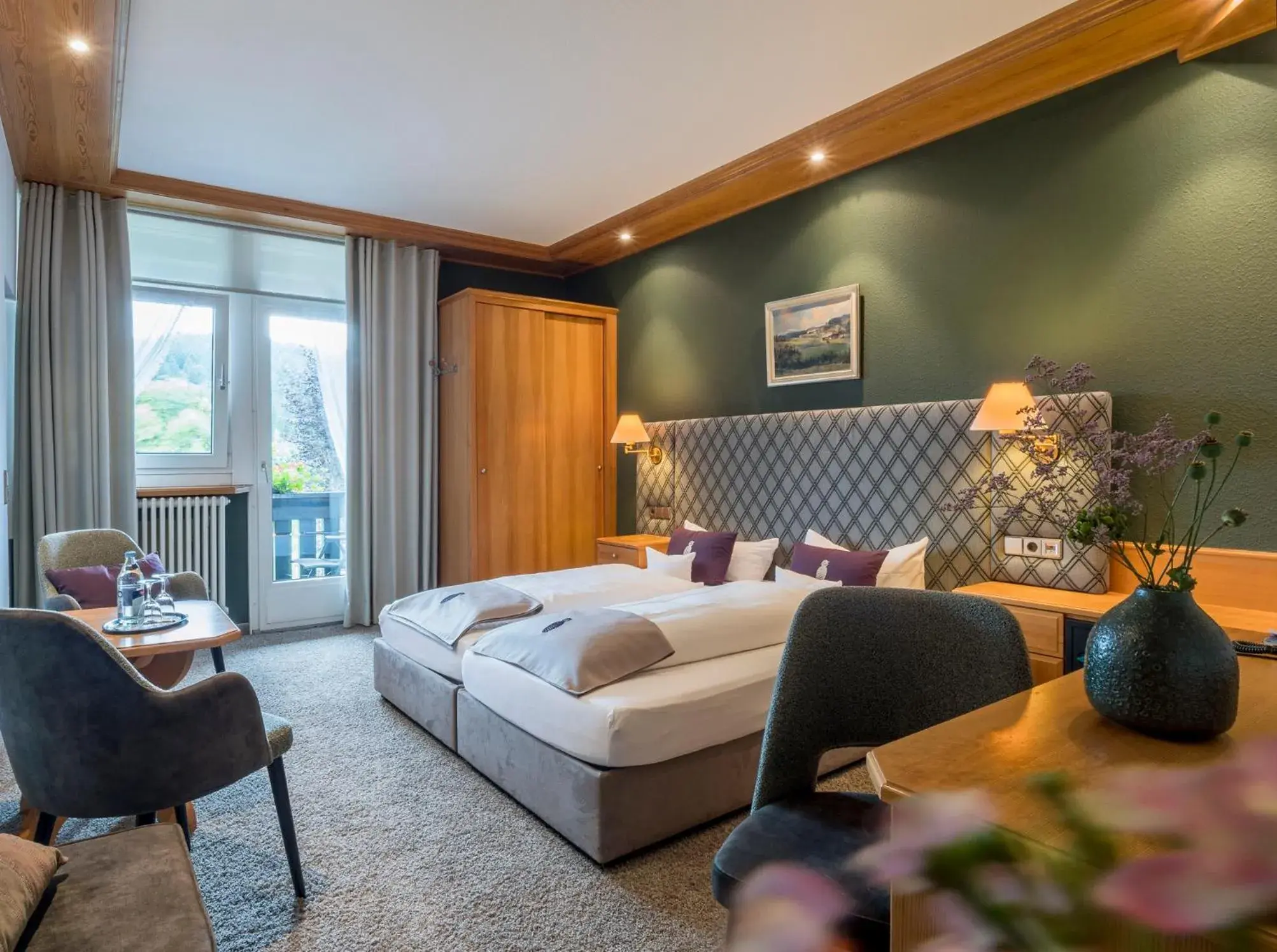 Double Room with Balcony in Hotel Schwarzwaldhof Double Room with Balcony in Hotel Schwarzwaldhof