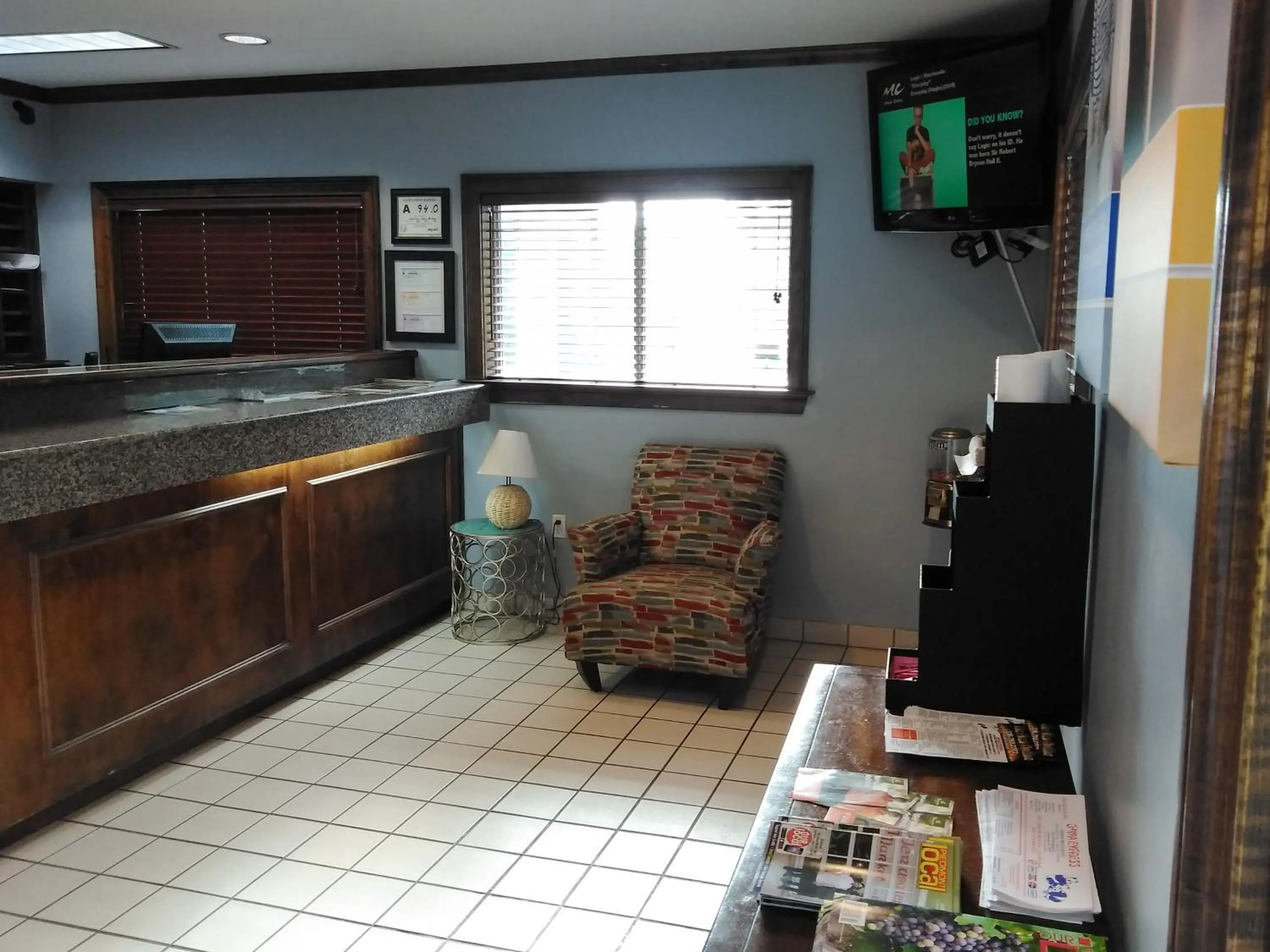 Lobby or reception in Motel 6-Greensboro, NC - I-40