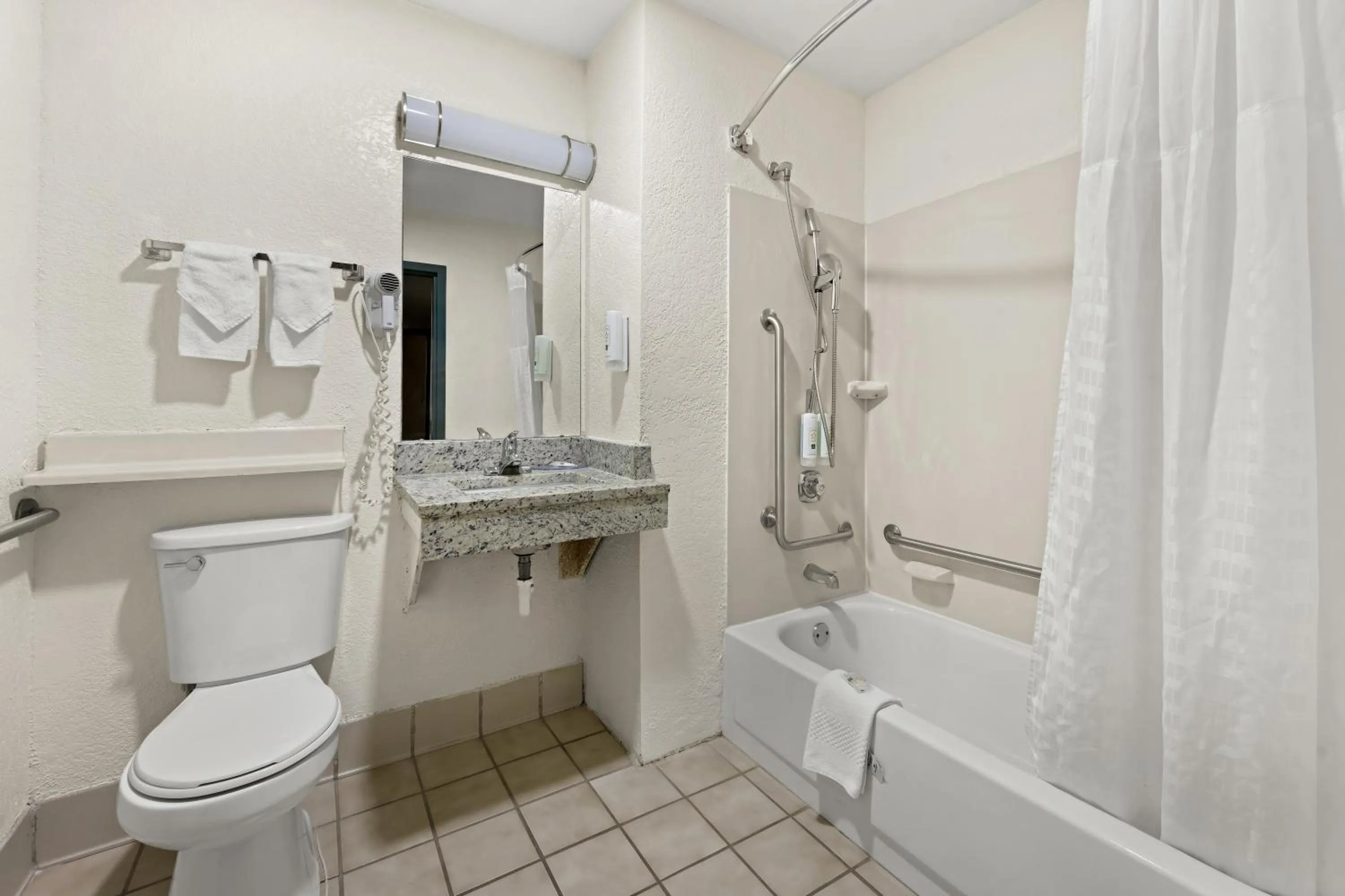 Shower in Quality Inn Rocky Mount - Golden East Area