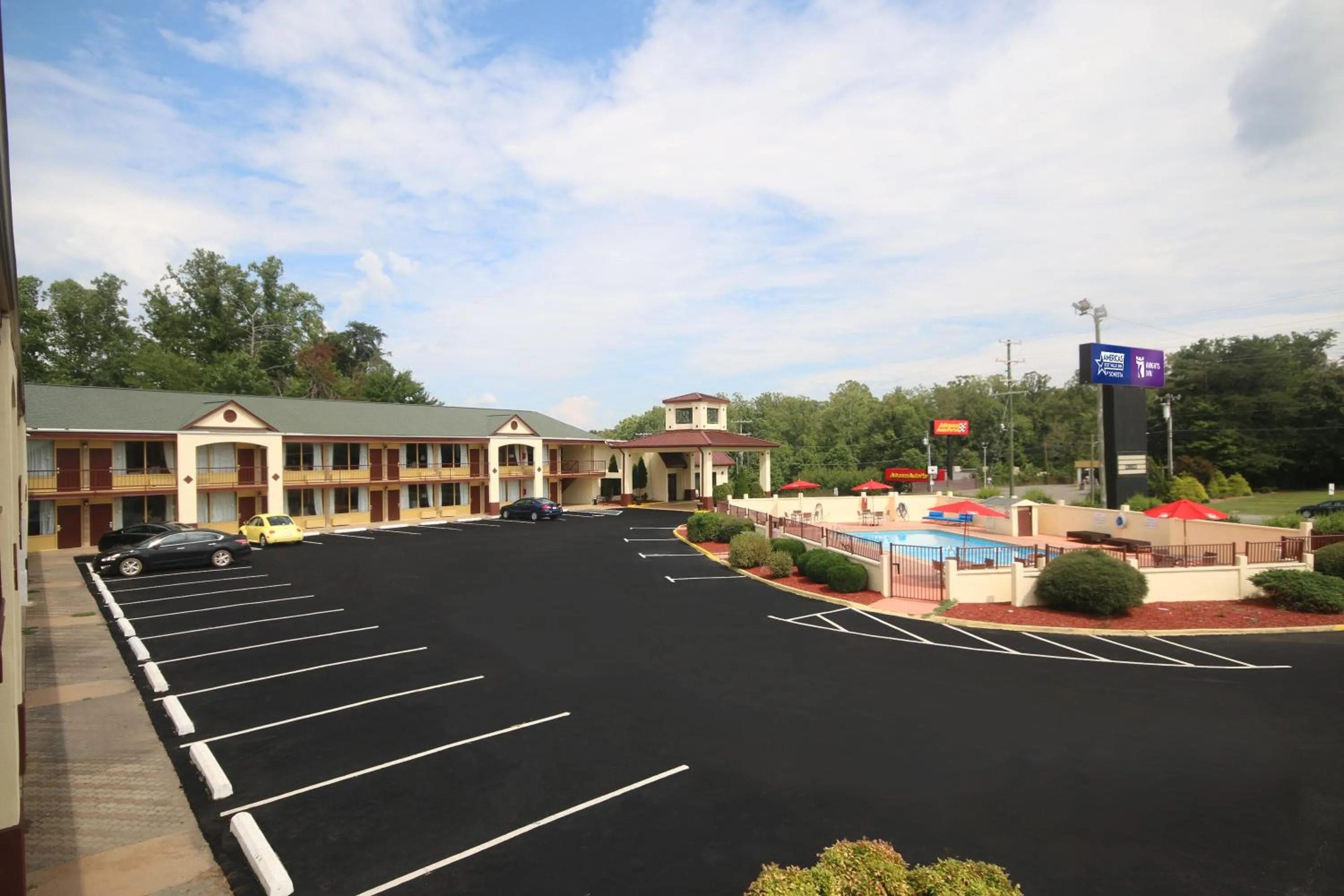 Property building in Americas Best Value Inn Pilot Mountain