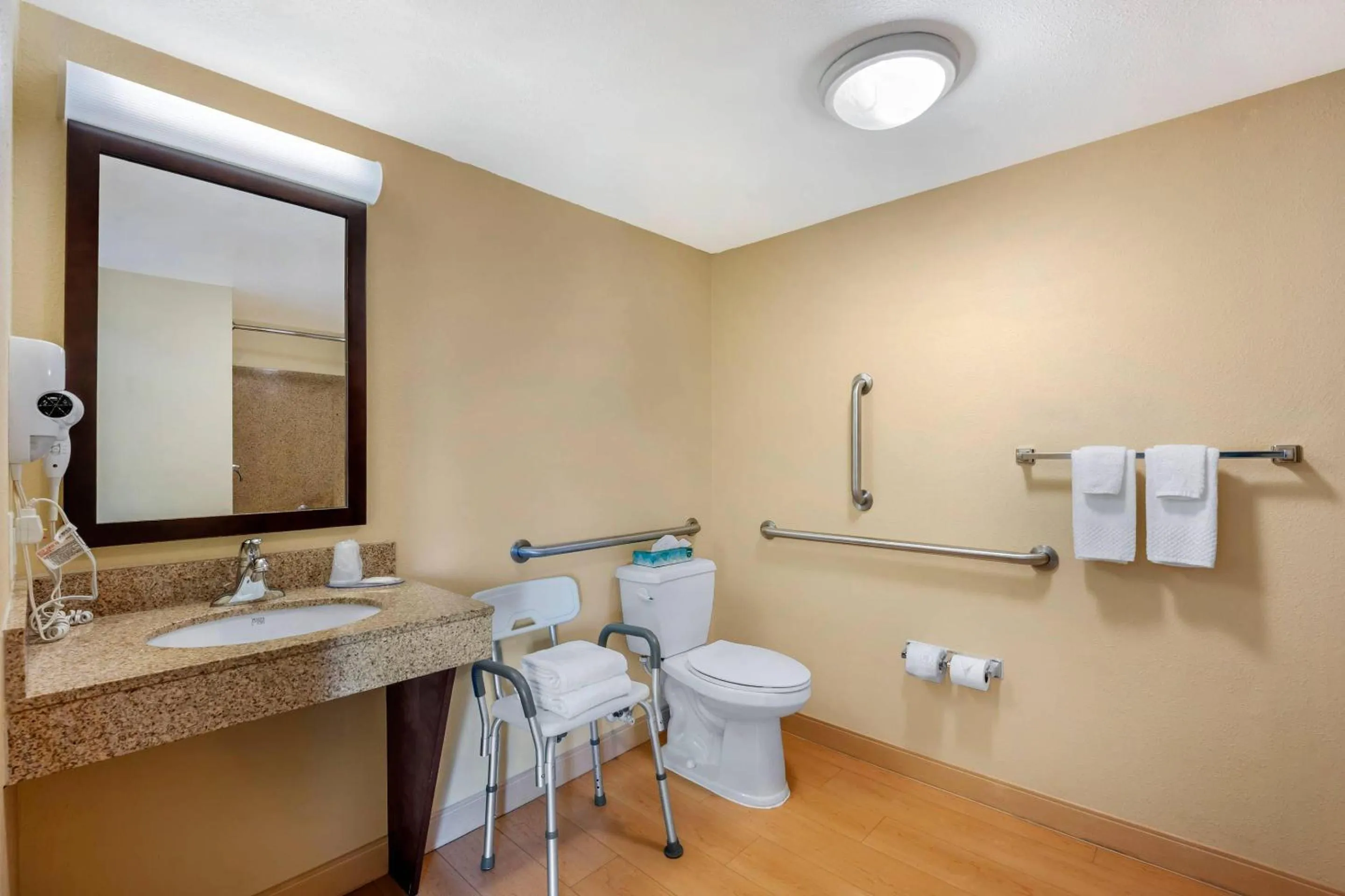 Bedroom in MainStay Suites Jacksonville near Camp Lejeune