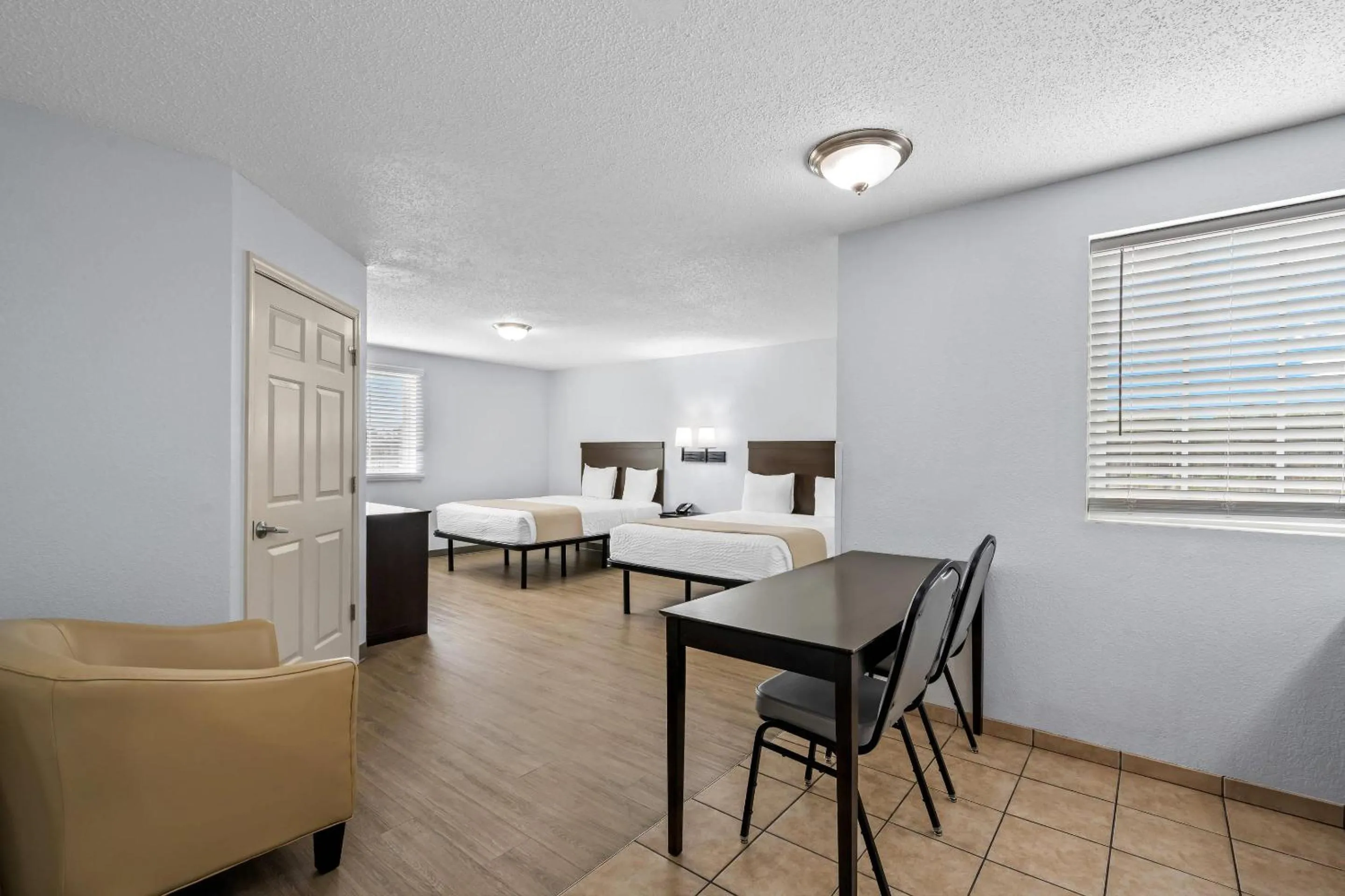 Bedroom in Suburban Studios Near Camp Lejeune
