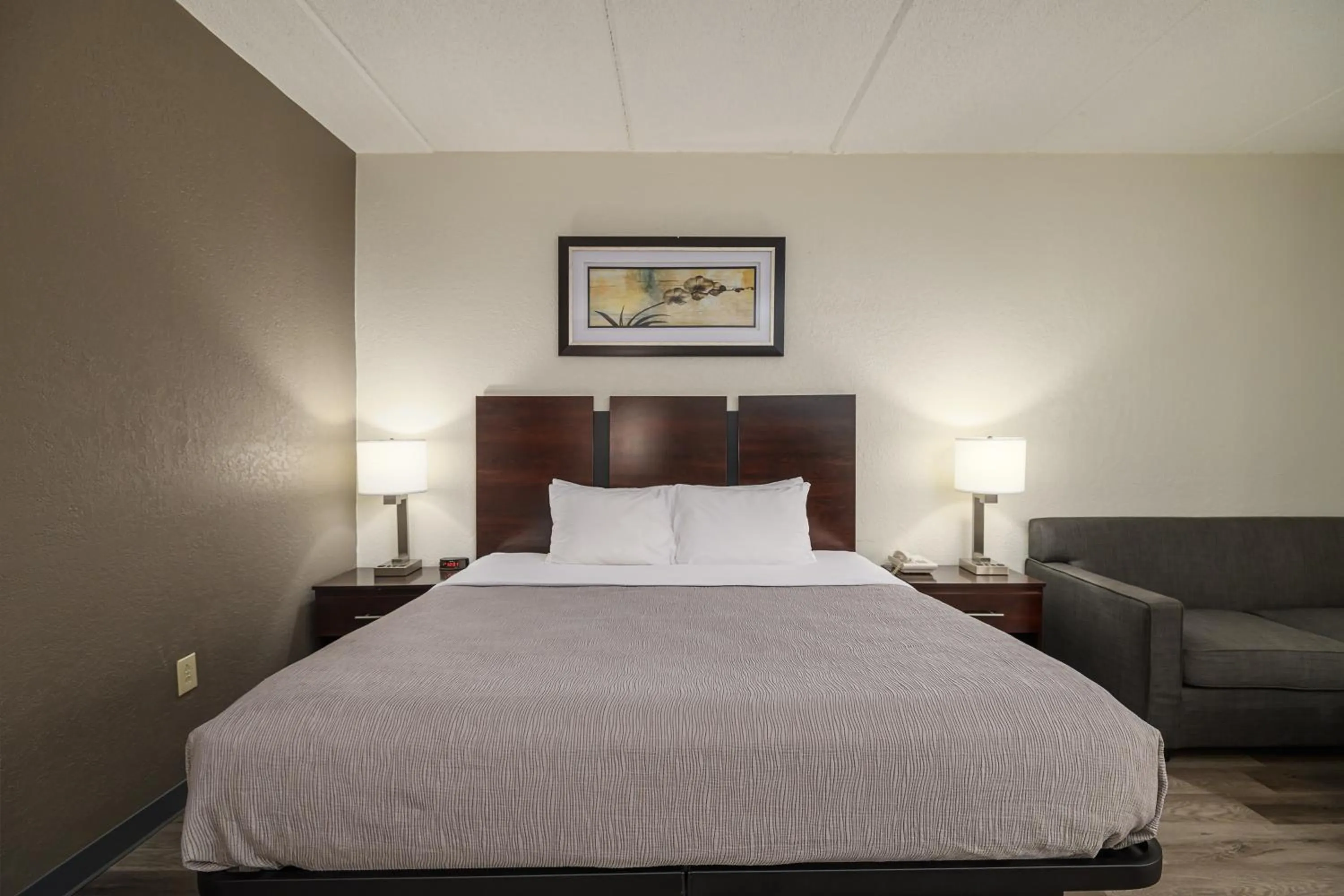 Bed in Quality Inn & Suites Lexington South
