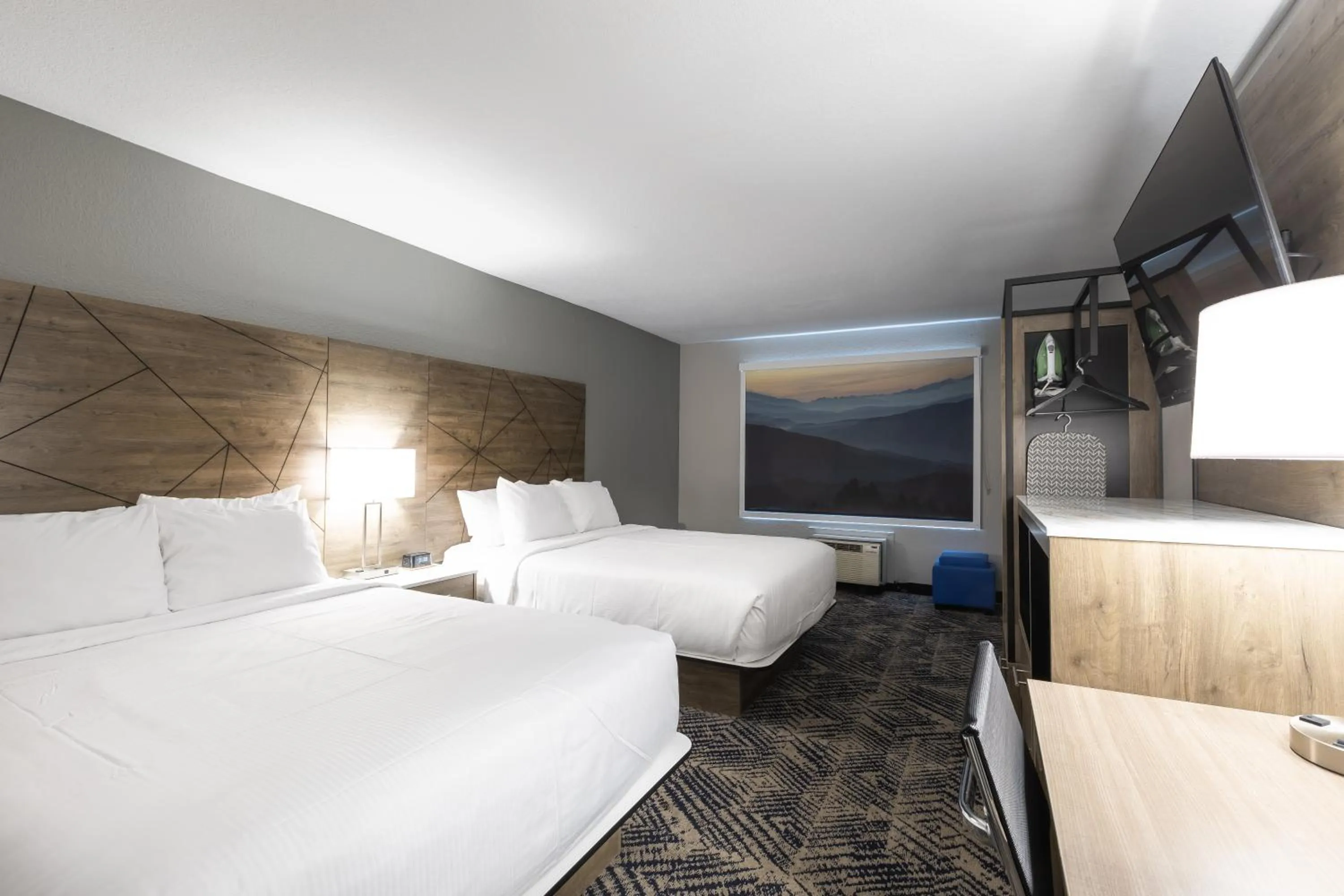 Bedroom, Bed in Rodeway Inn & Suites near Outlet Mall - Asheville