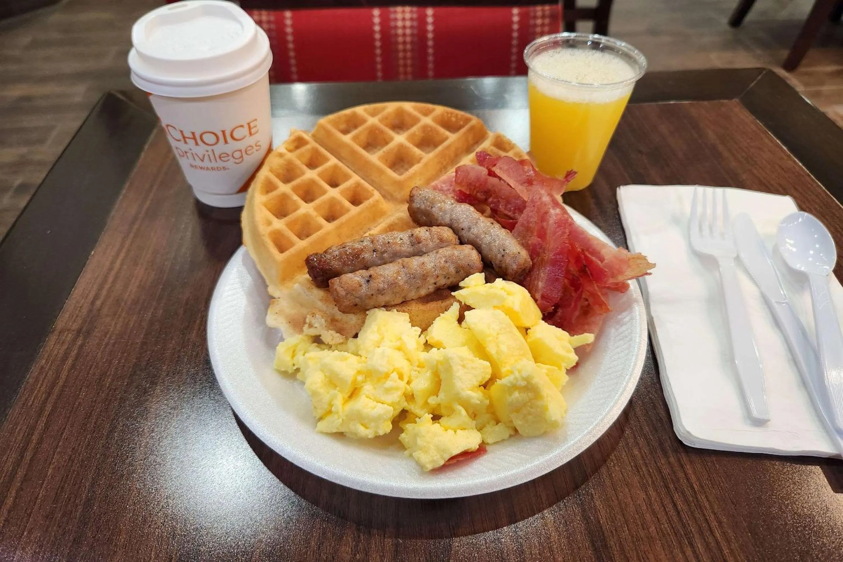 Breakfast in Comfort Inn near Downtown & Blue Ridge PKWY