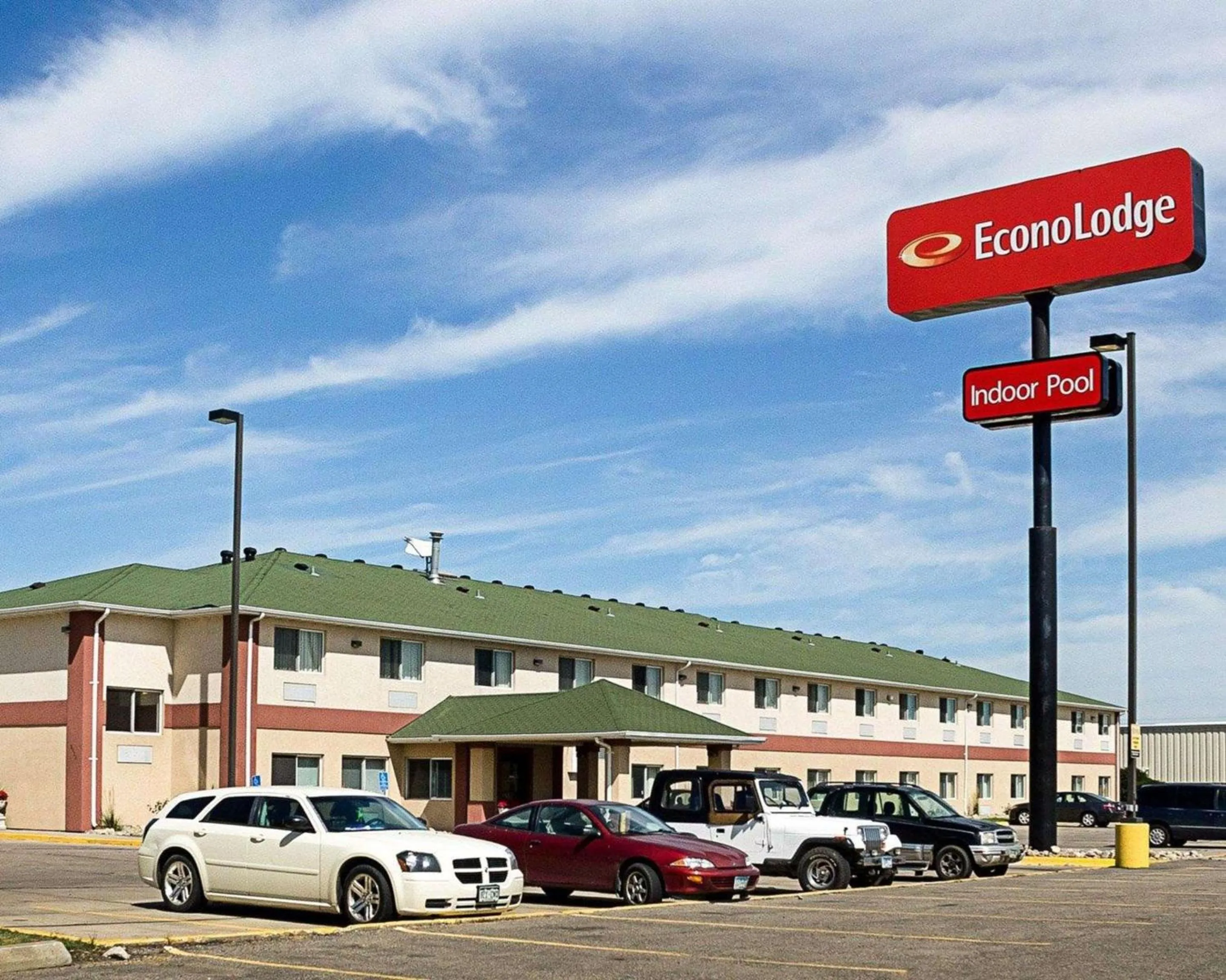 Property logo or sign in Econo Lodge Fargo - West Acres