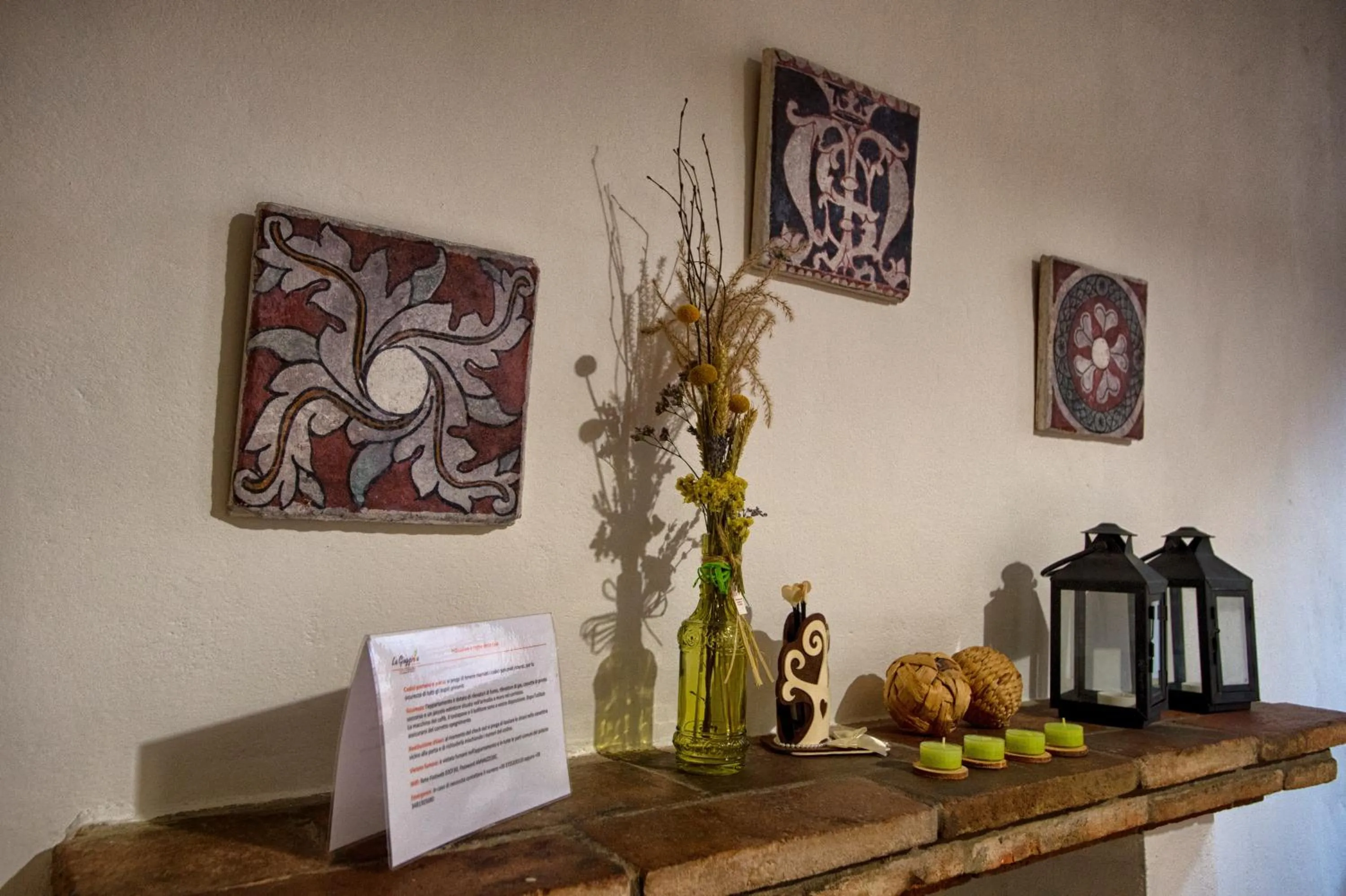 Decorative detail in La Giuggiola Sweet Home