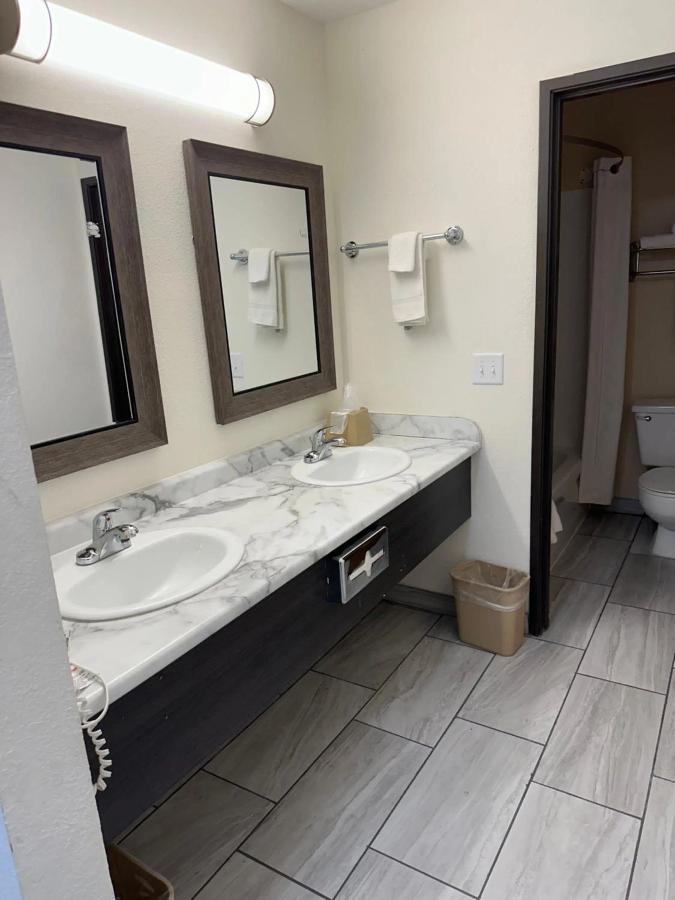Bathroom in Super 8 by Wyndham Grand Island
