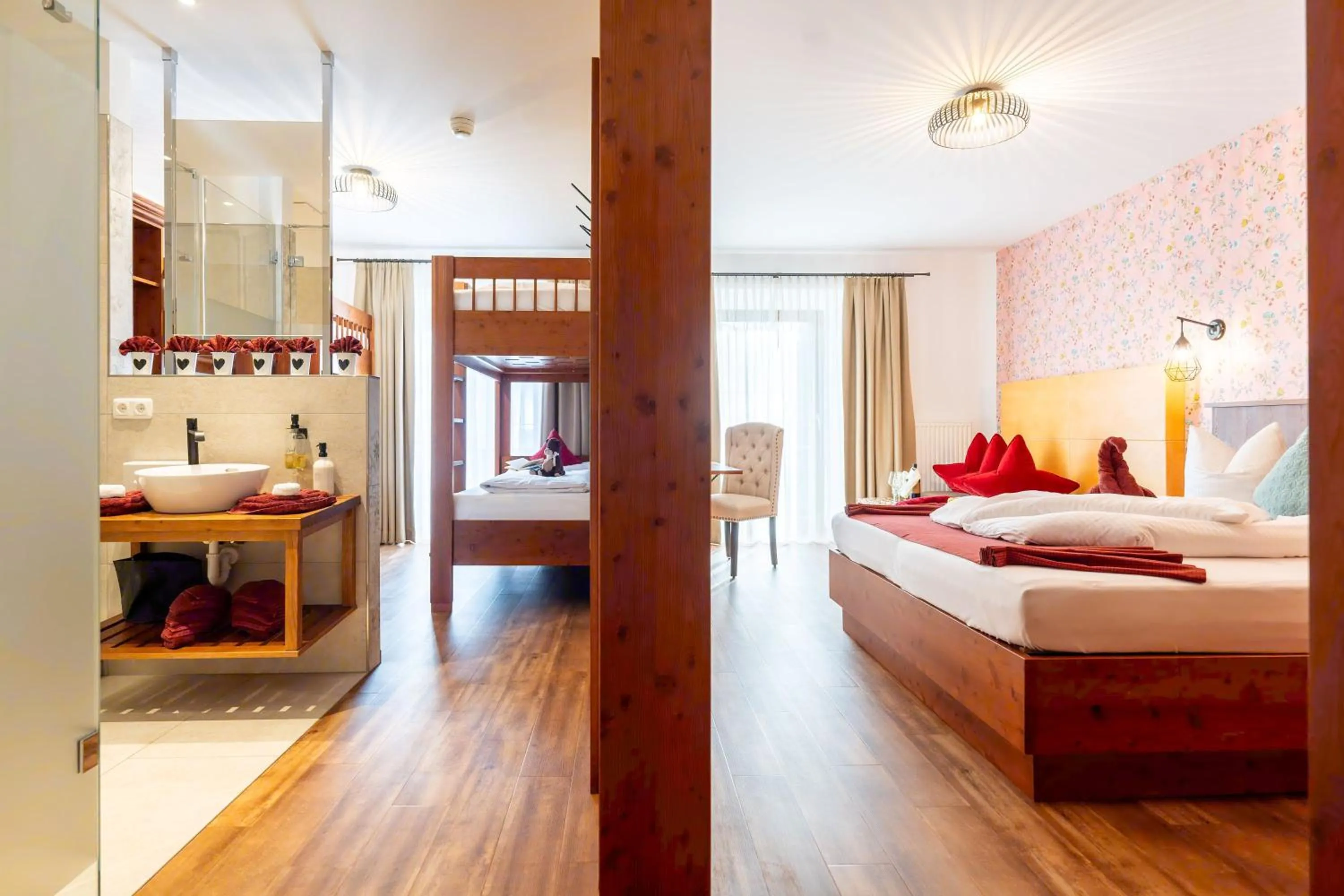 Bed in Hotel Krone Tirol