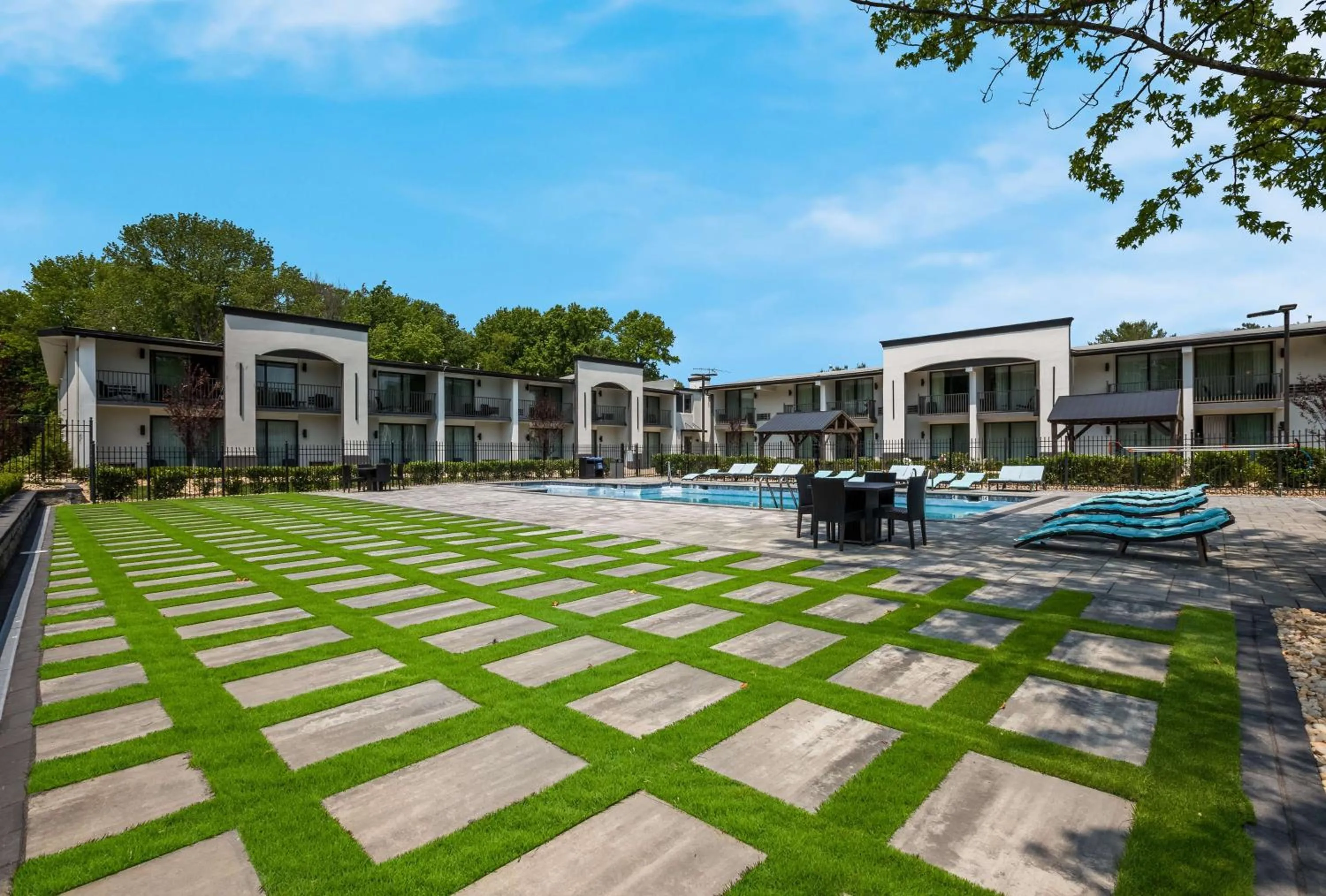 Pool view in The Hub Middletown Red Bank- Best Western Signature Collection