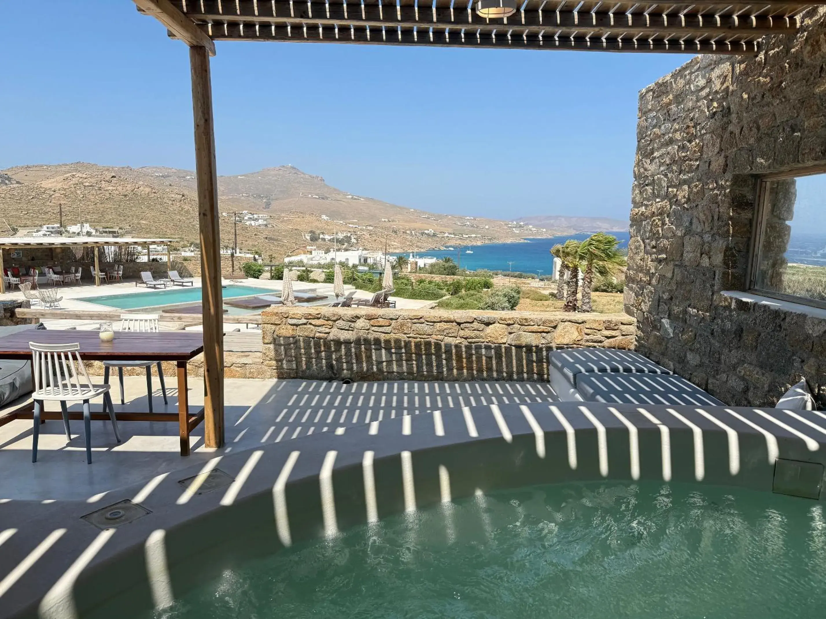 Superior suite with Jetted Tub & Sea View in Myconian Crown Suites Superior suite with Jetted Tub & Sea View in Myconian Crown Suites