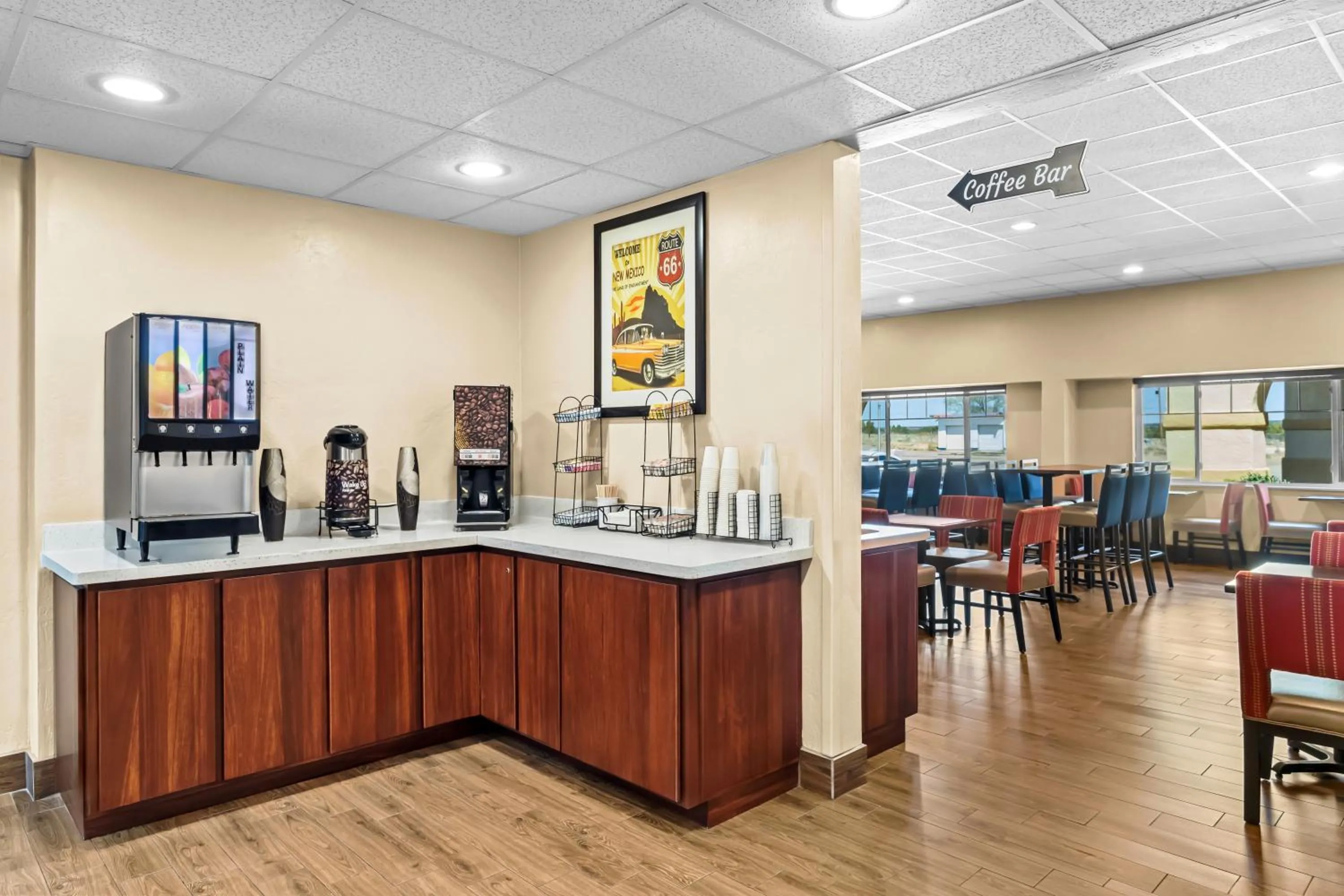 Breakfast in Comfort Inn Santa Rosa on Route 66