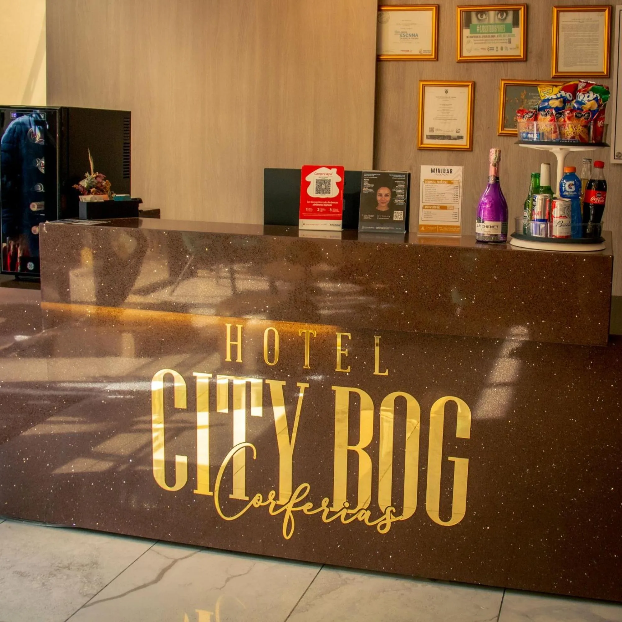 Lobby or reception in Hotel City Bog Corferias