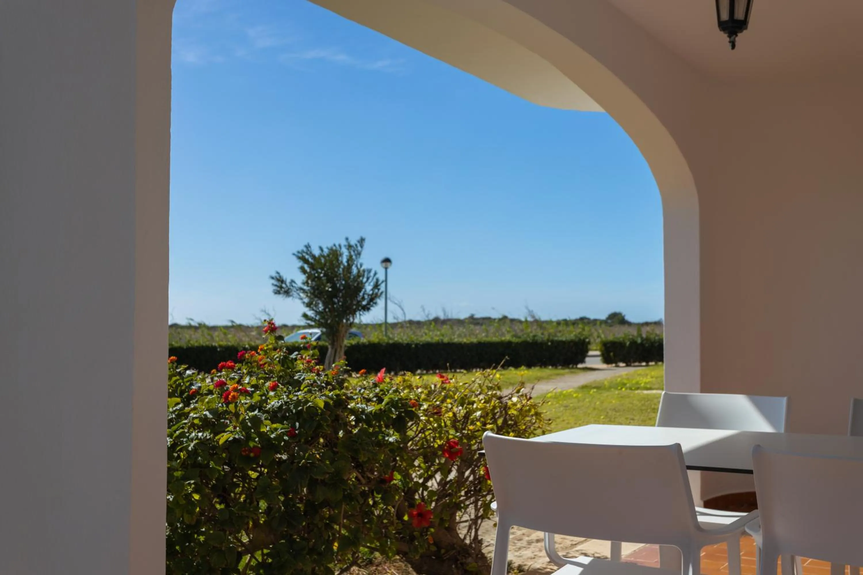 Balcony/Terrace in Apartamentos Son Bou Gardens By MENORCARENTALS