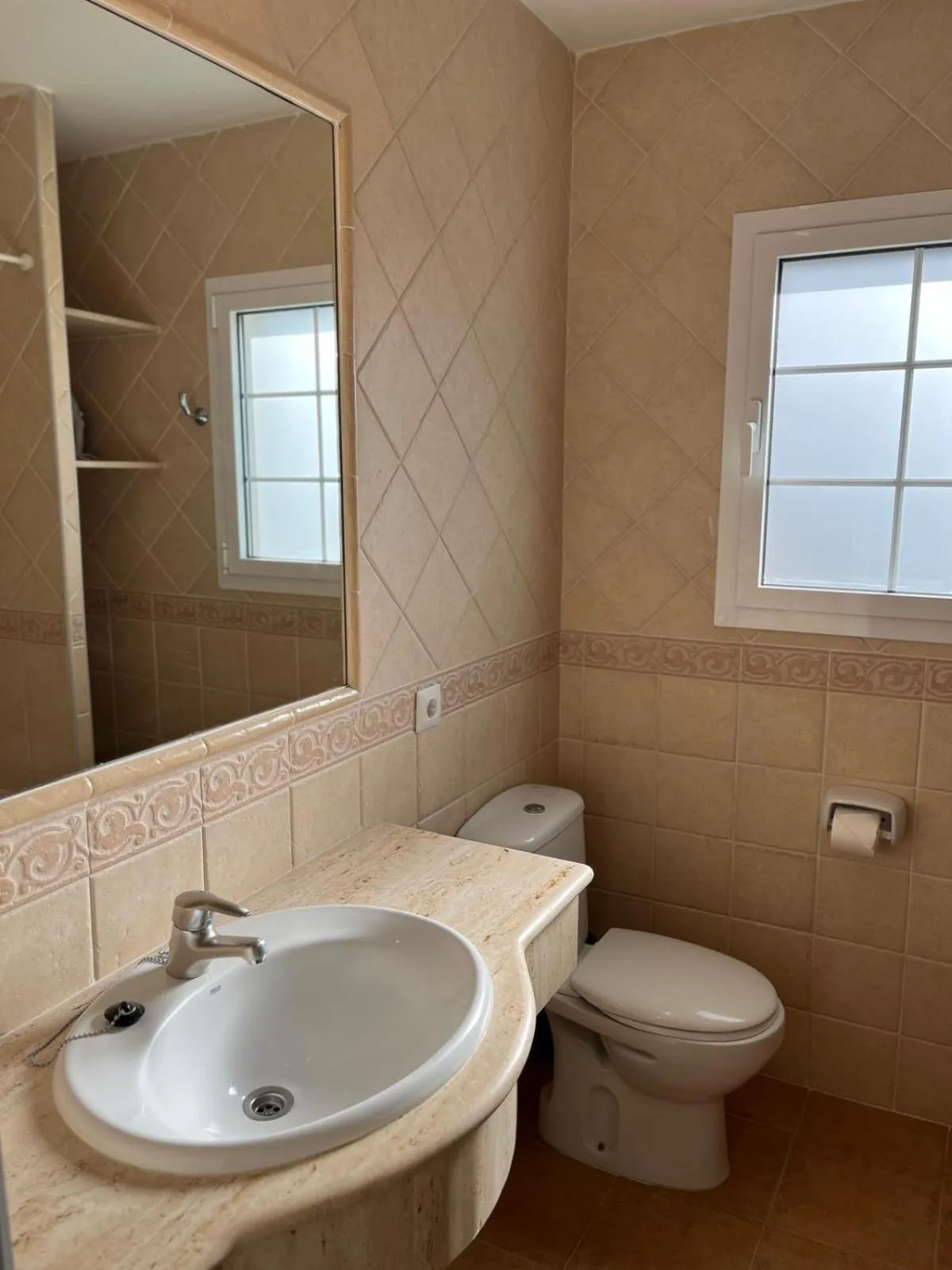 Bathroom in Apartamentos Son Bou Gardens By MENORCARENTALS