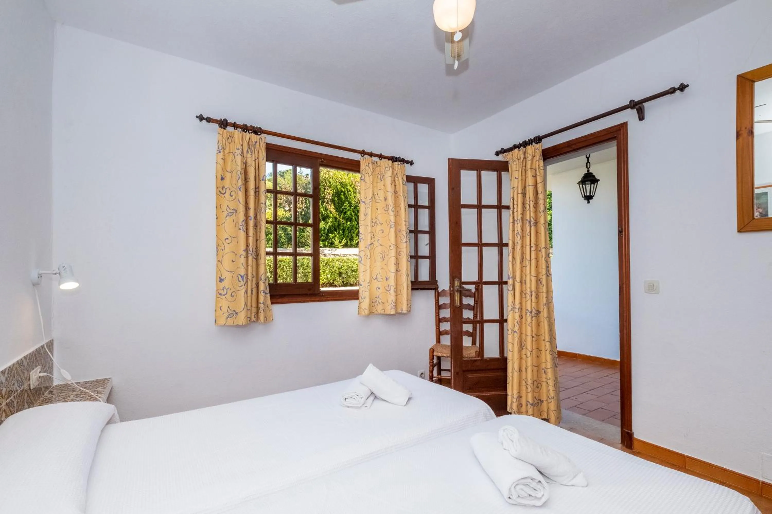 Bedroom, Bed in Apartamentos Son Bou Gardens By MENORCARENTALS