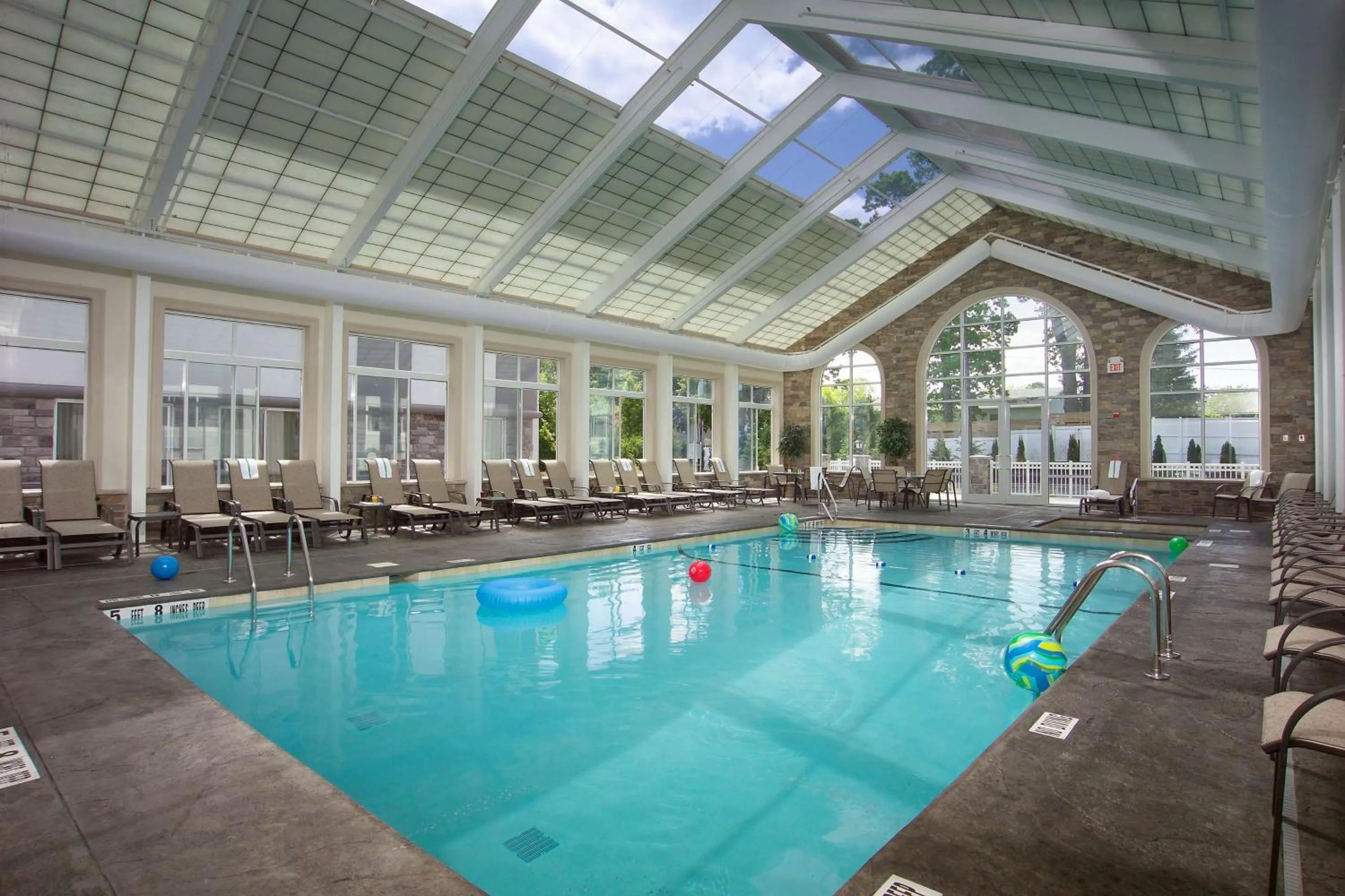 Pool view in DoubleTree by Hilton Nanuet