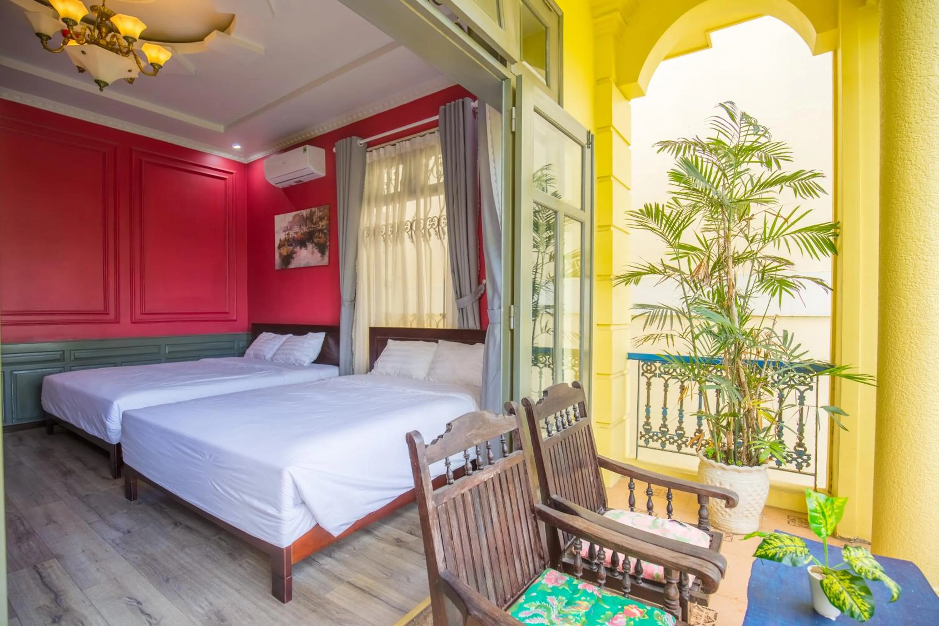 Balcony/Terrace, Bed in Thi Boutique Villa