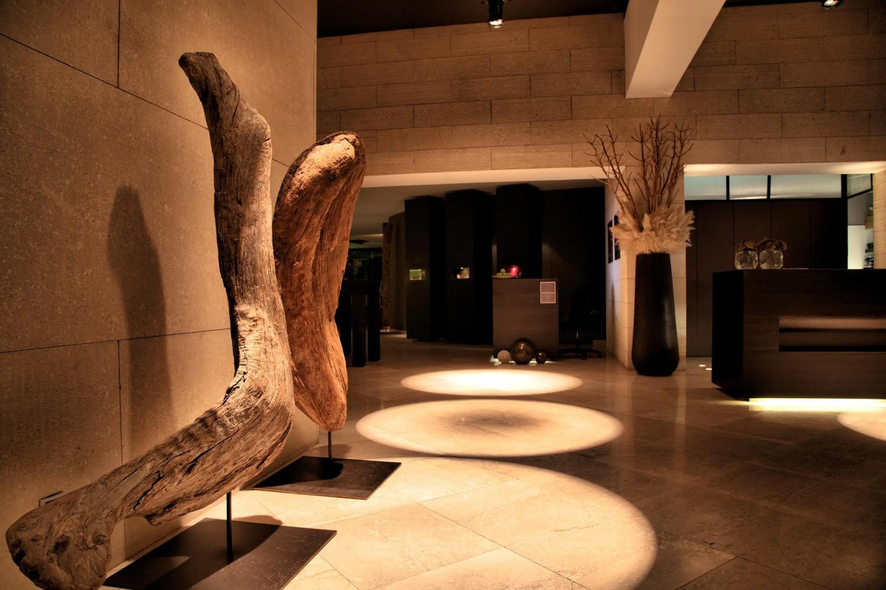 Lobby or reception in Hotel Madlein