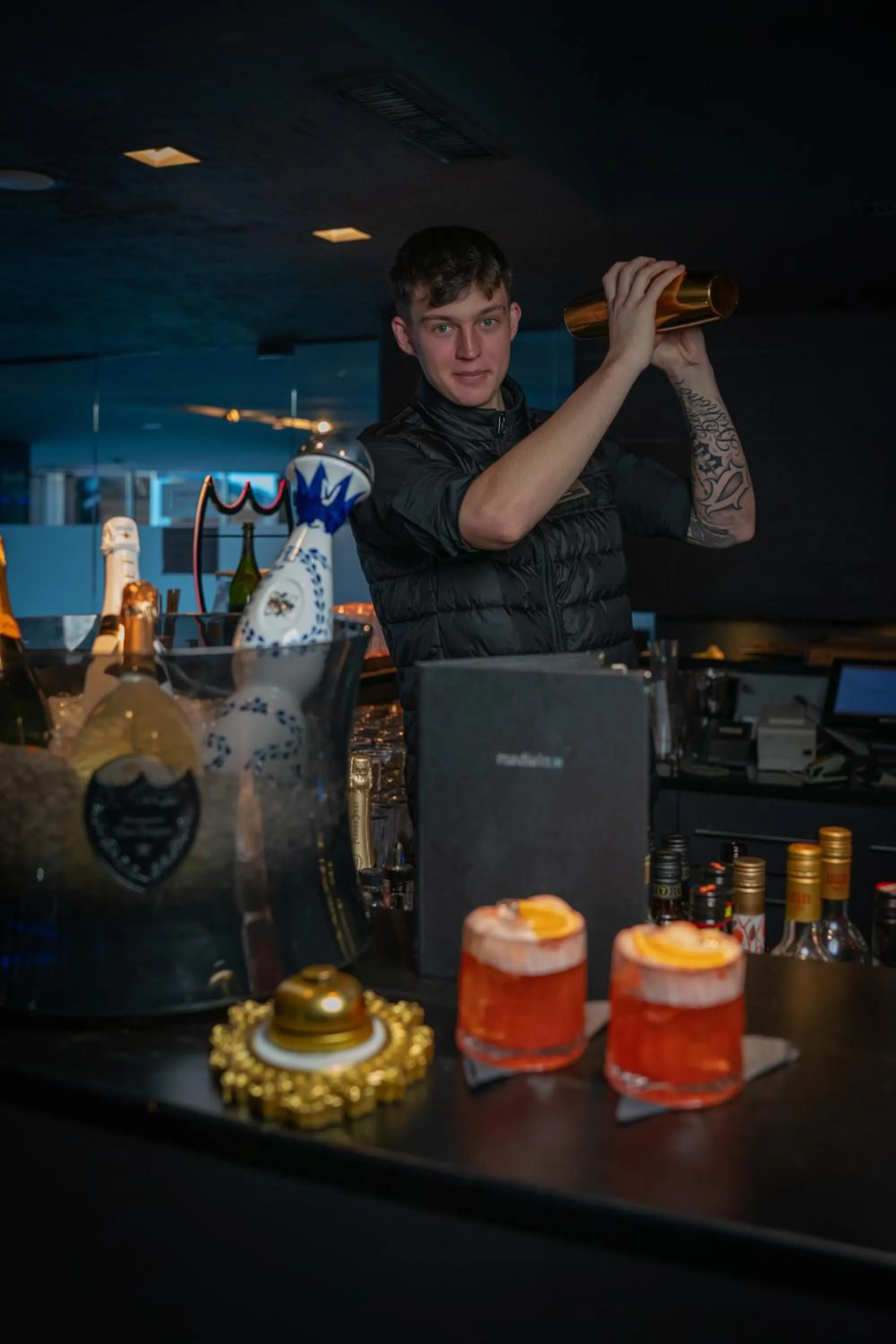 Lounge or bar in Hotel Madlein