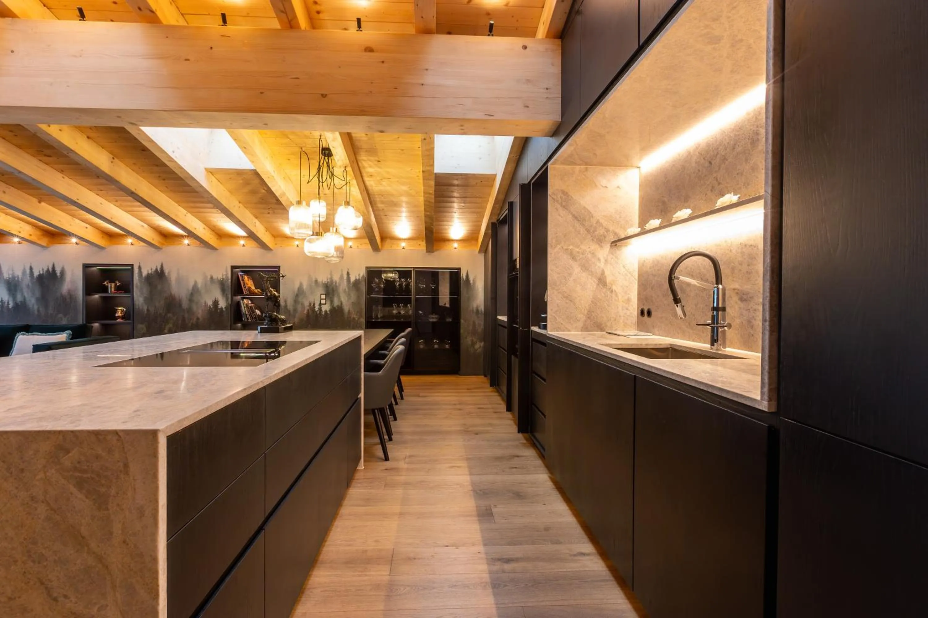 kitchen in Hotel Madlein