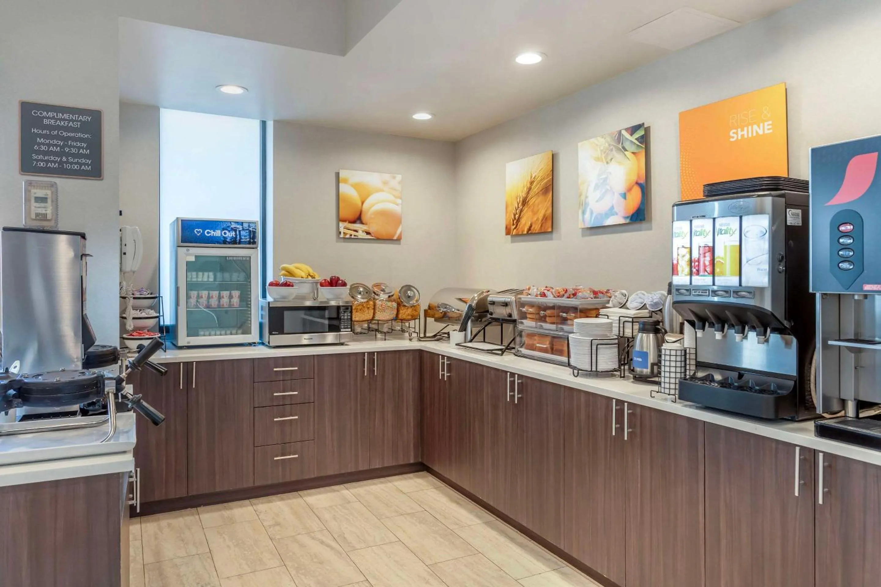 Breakfast in Comfort Inn Manhattan - Midtown West