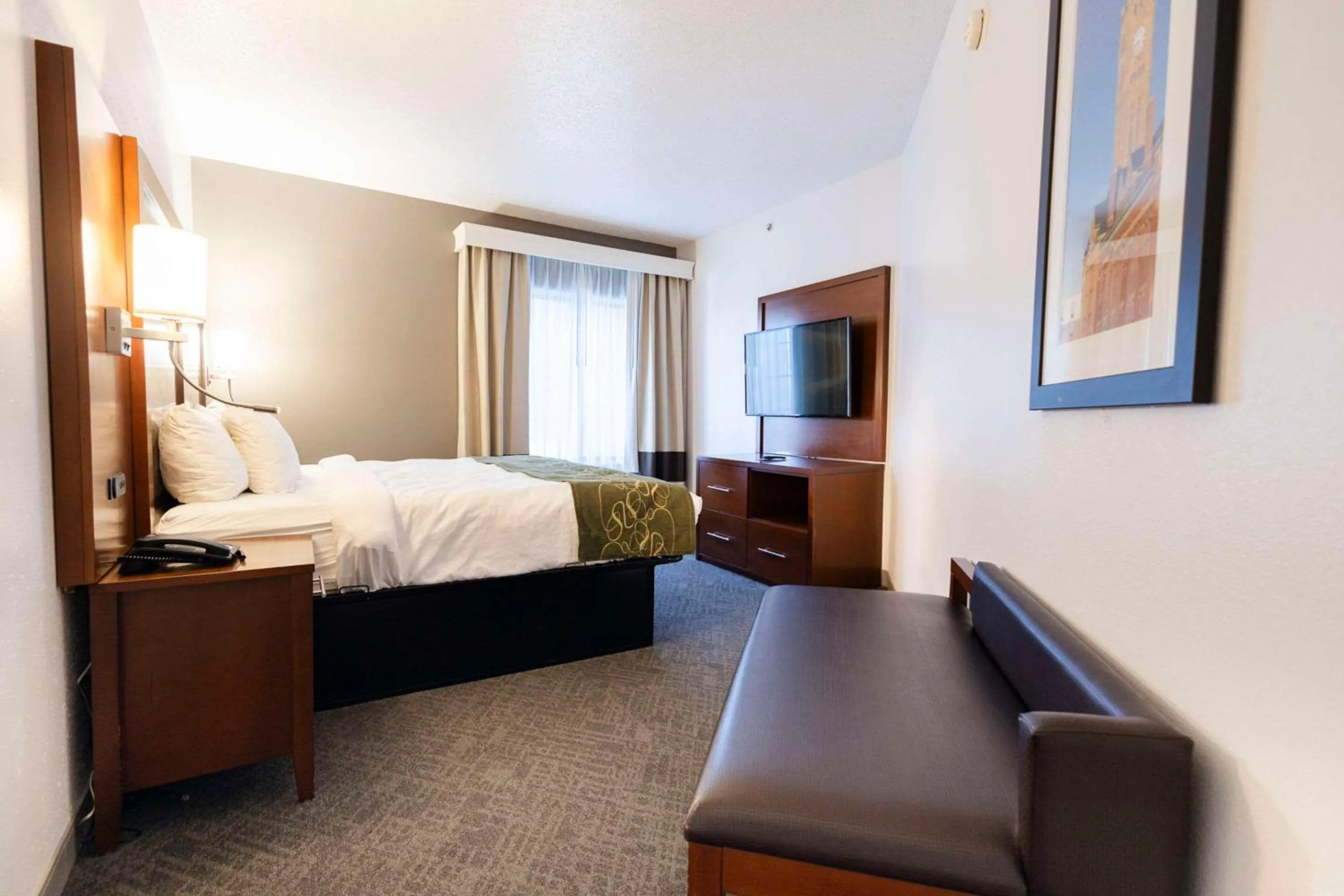 Bedroom, Bed in Comfort Suites Springfield I-70