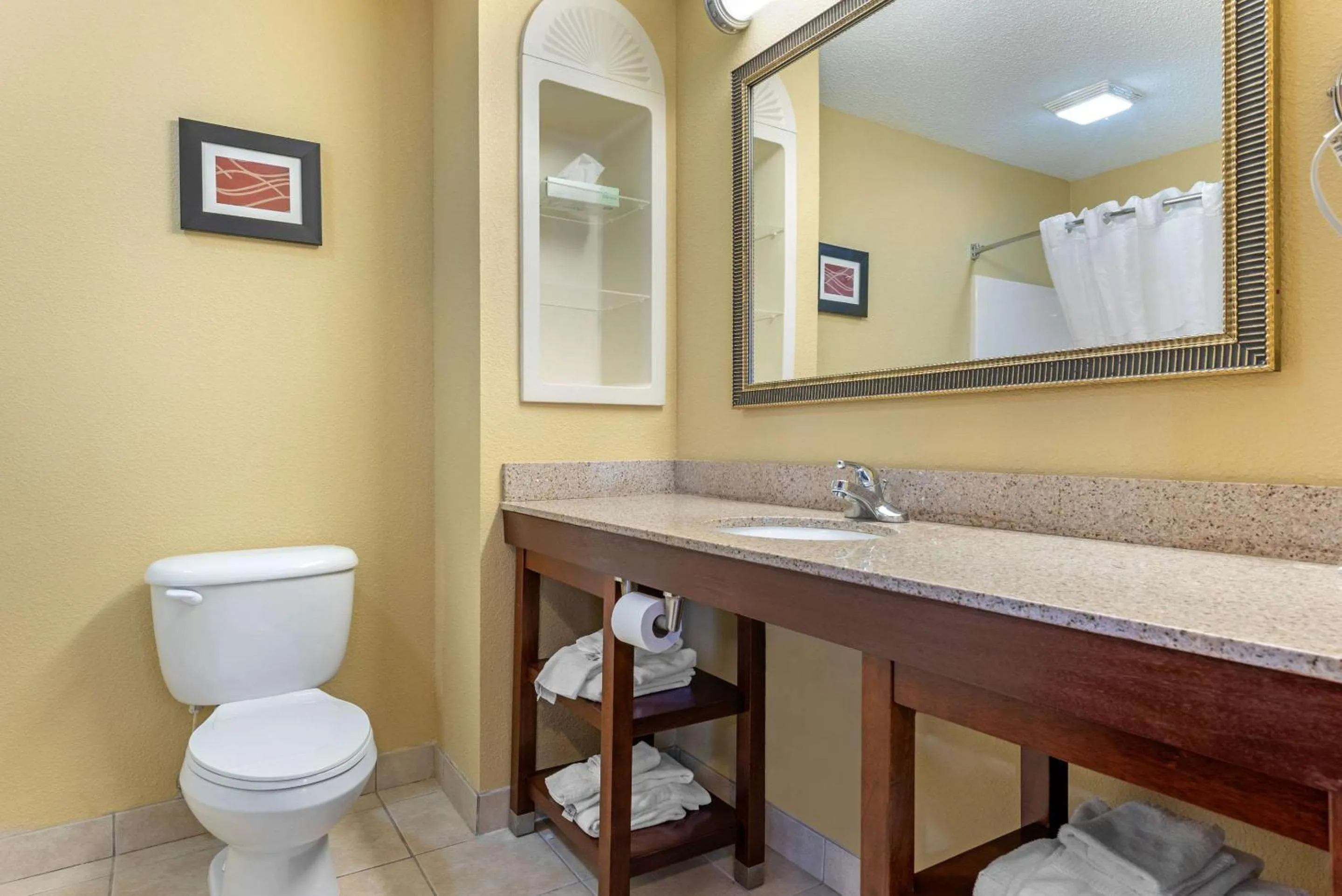 Bathroom in Comfort Suites Findlay I-75 near Sports Complex
