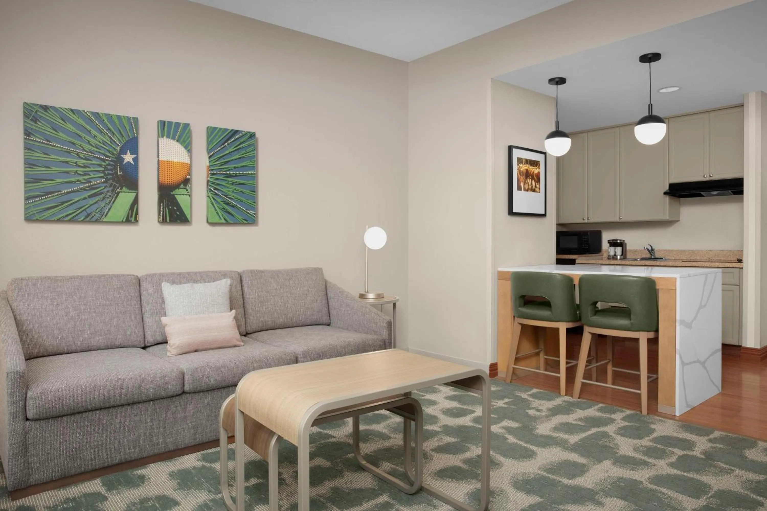 Living room in Homewood Suites by Hilton Irving-DFW Airport