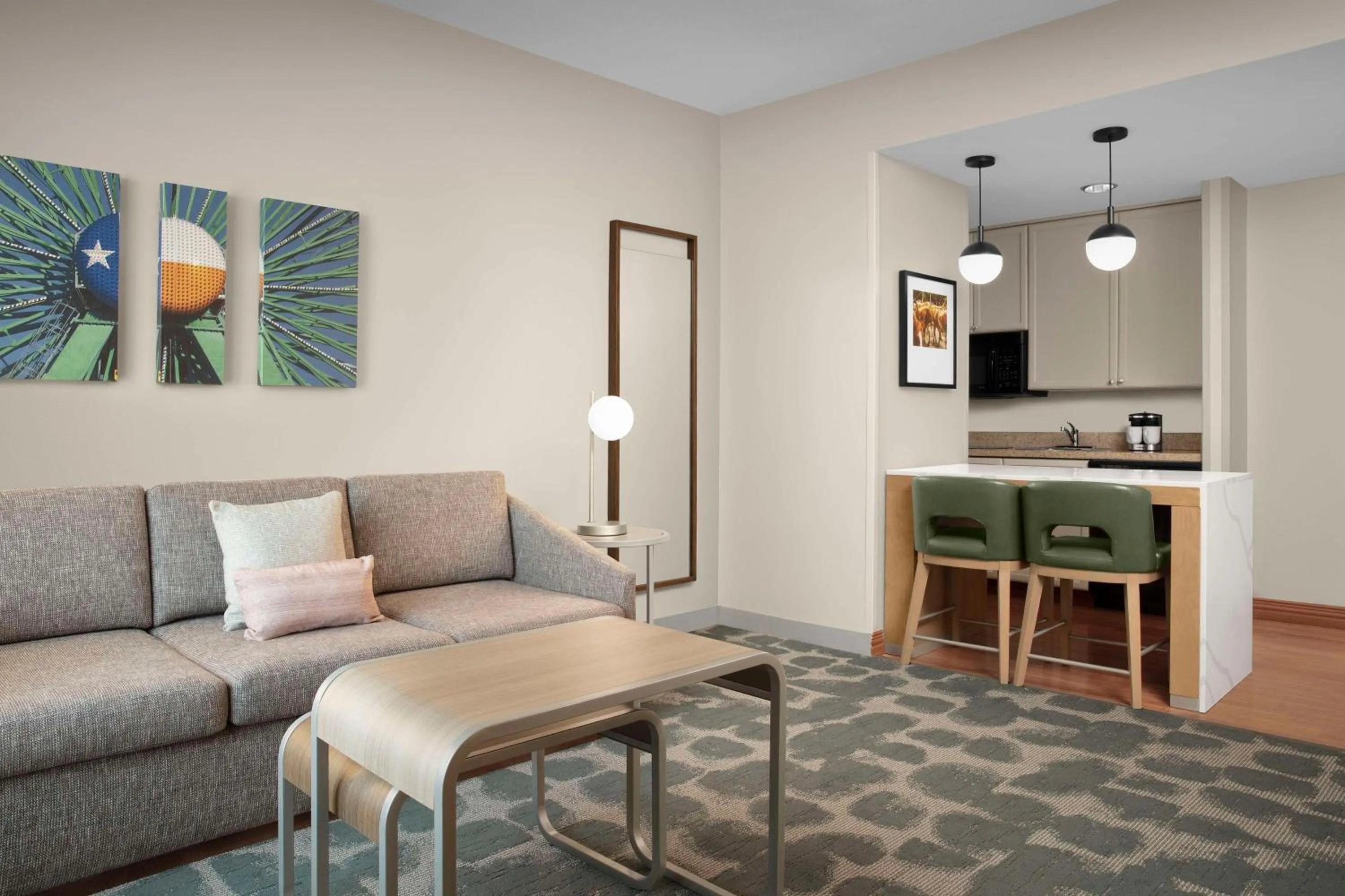 Living room in Homewood Suites by Hilton Irving-DFW Airport