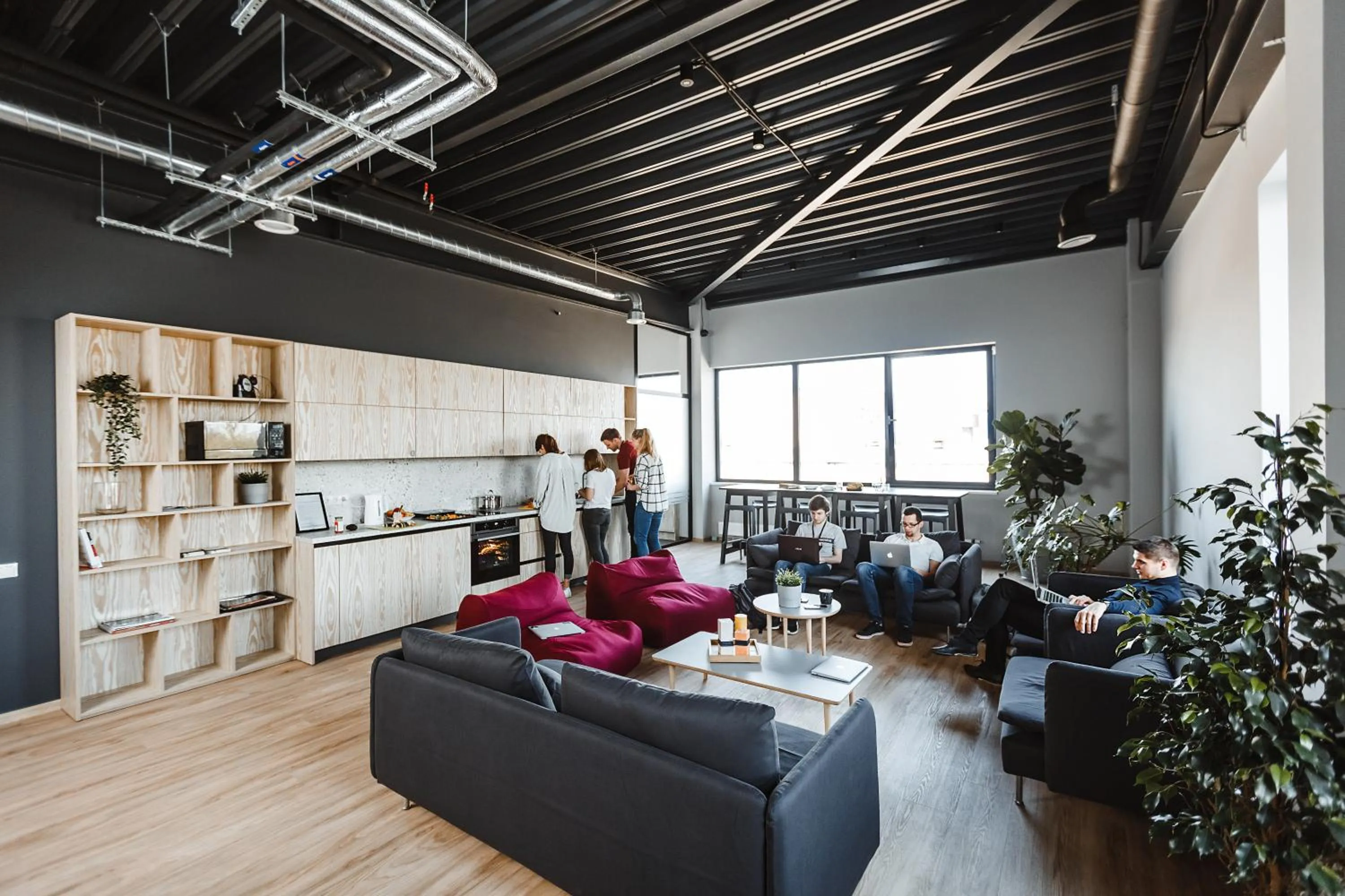 Communal lounge/ TV room in Light House Coliving