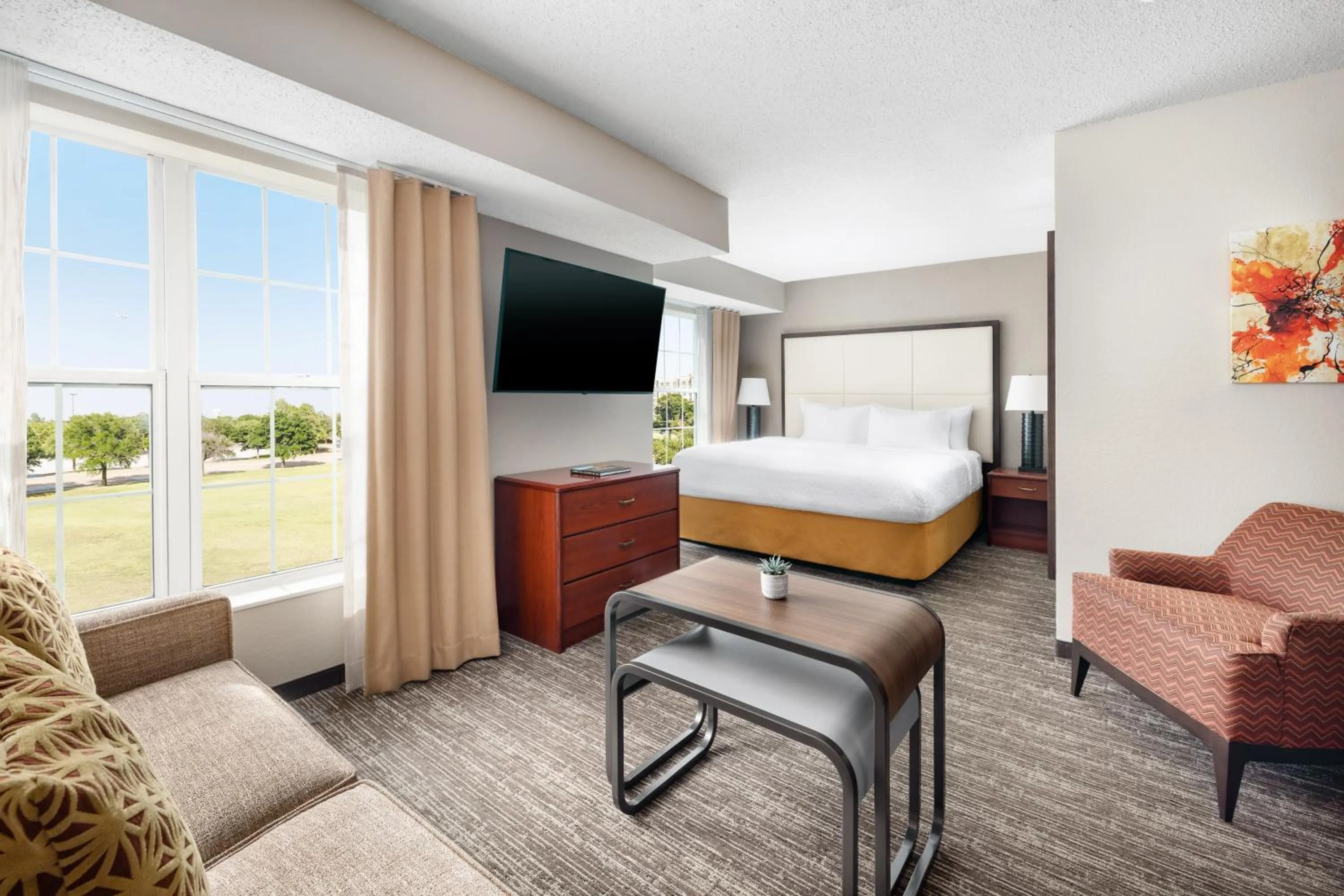 Guests, Bed in Homewood Suites by Hilton Dallas-DFW Airport N-Grapevine