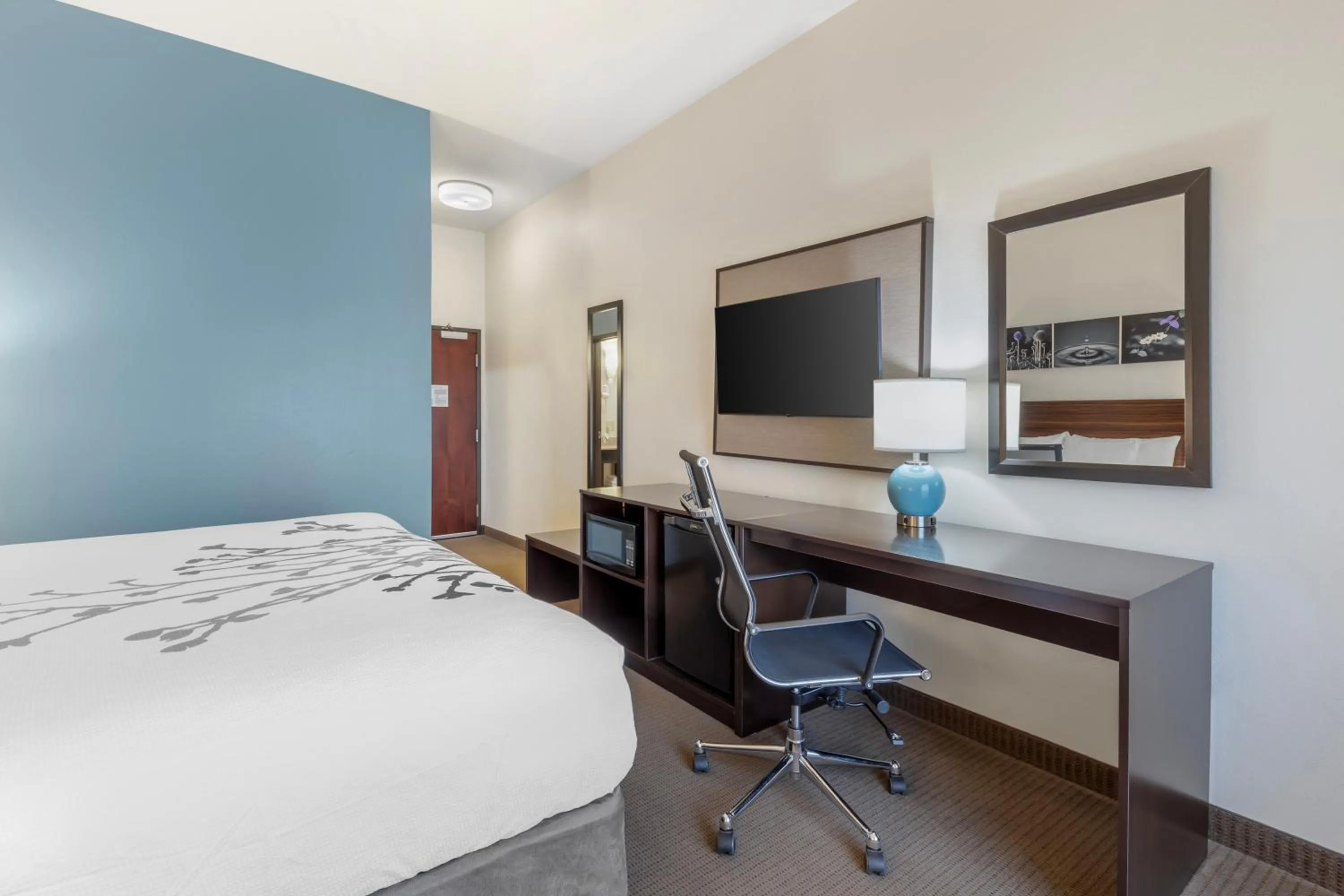 TV and multimedia, Bed in Sleep Inn & Suites Norman near University