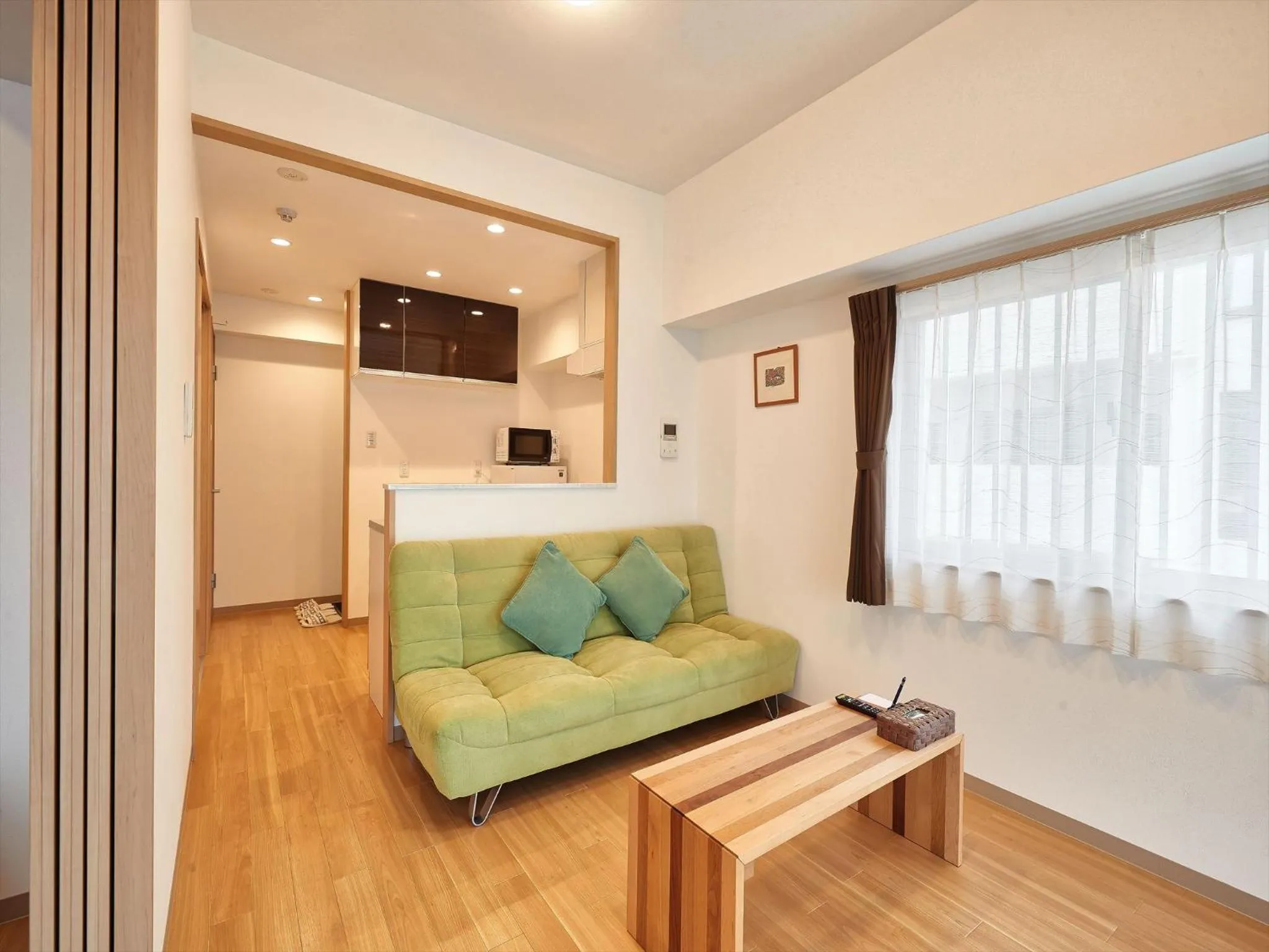 Living room in M´s Stay Okinawa