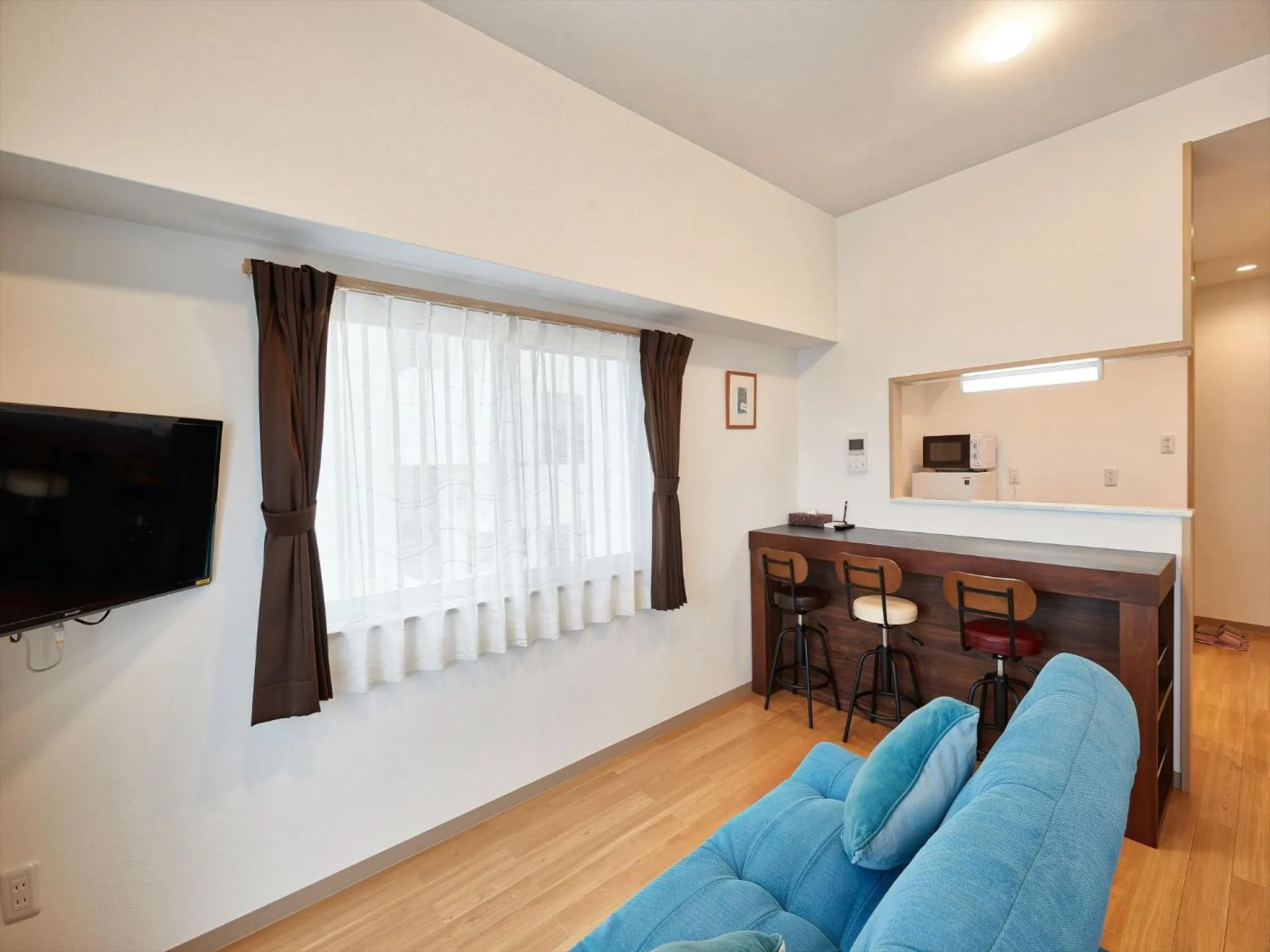 Living room in M´s Stay Okinawa