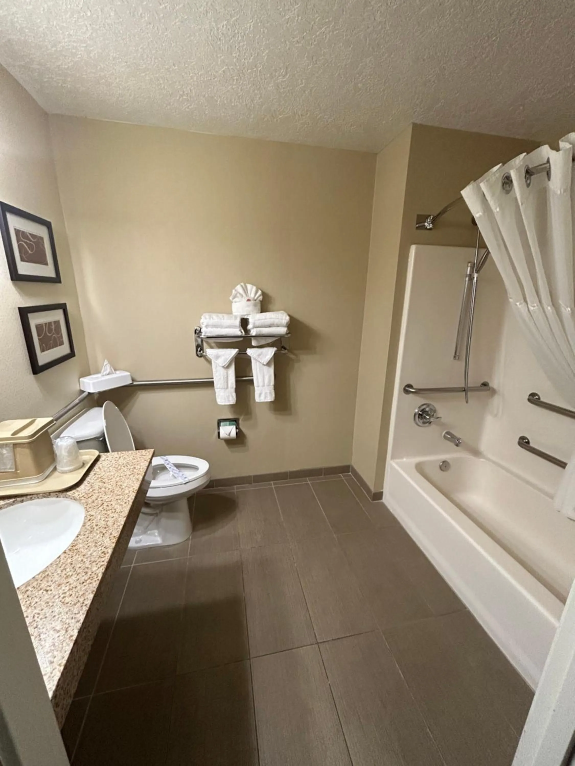 Bathroom in Comfort Suites Linn County Fairground and Expo