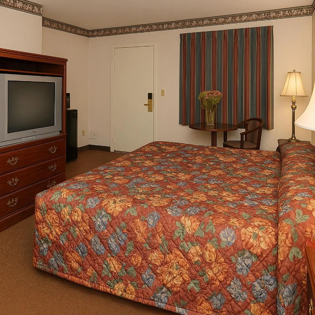 Bed in Econo Lodge Frackville