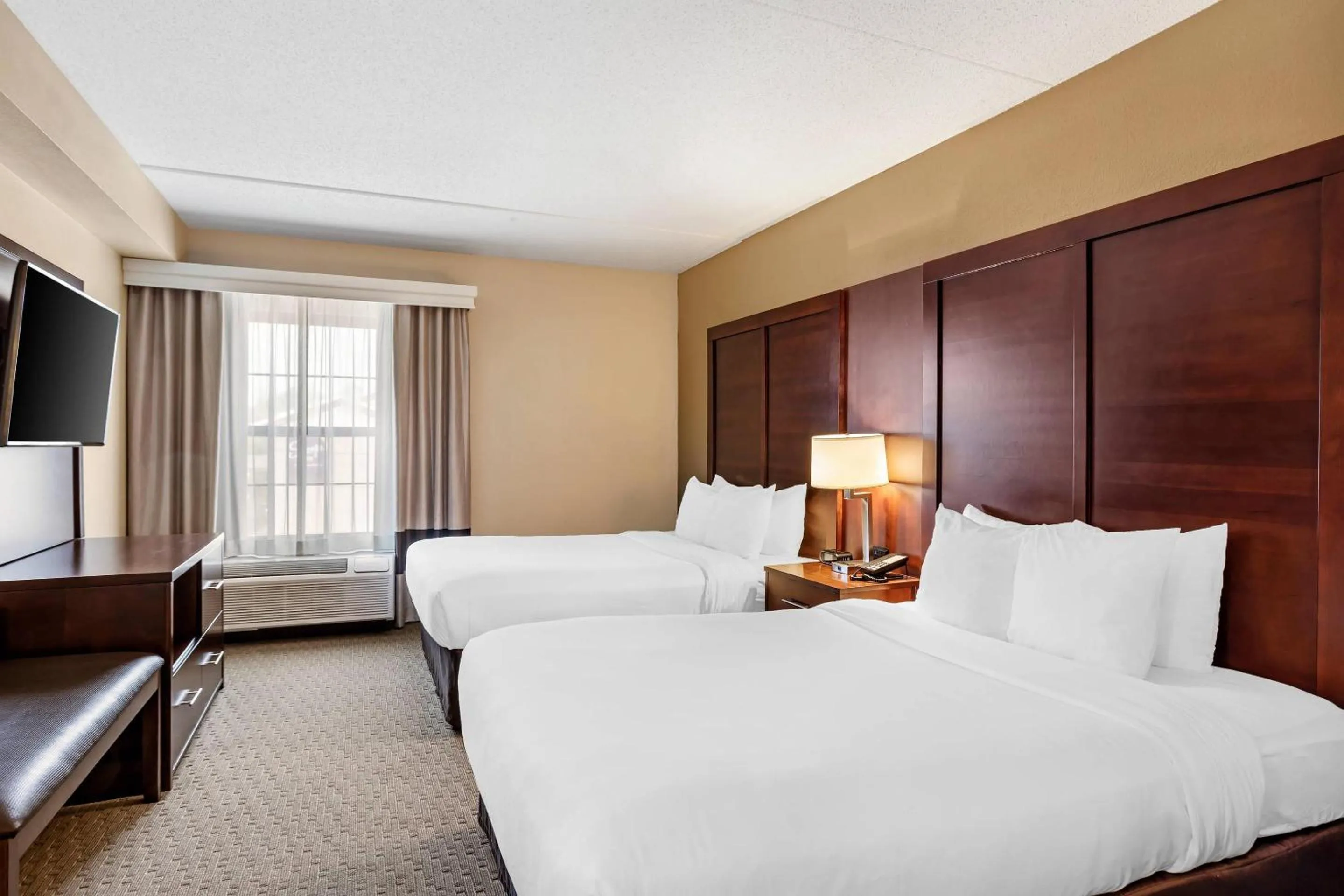 Bedroom, Bed in Comfort Suites State College near Penn State - Steps Away from PSU!